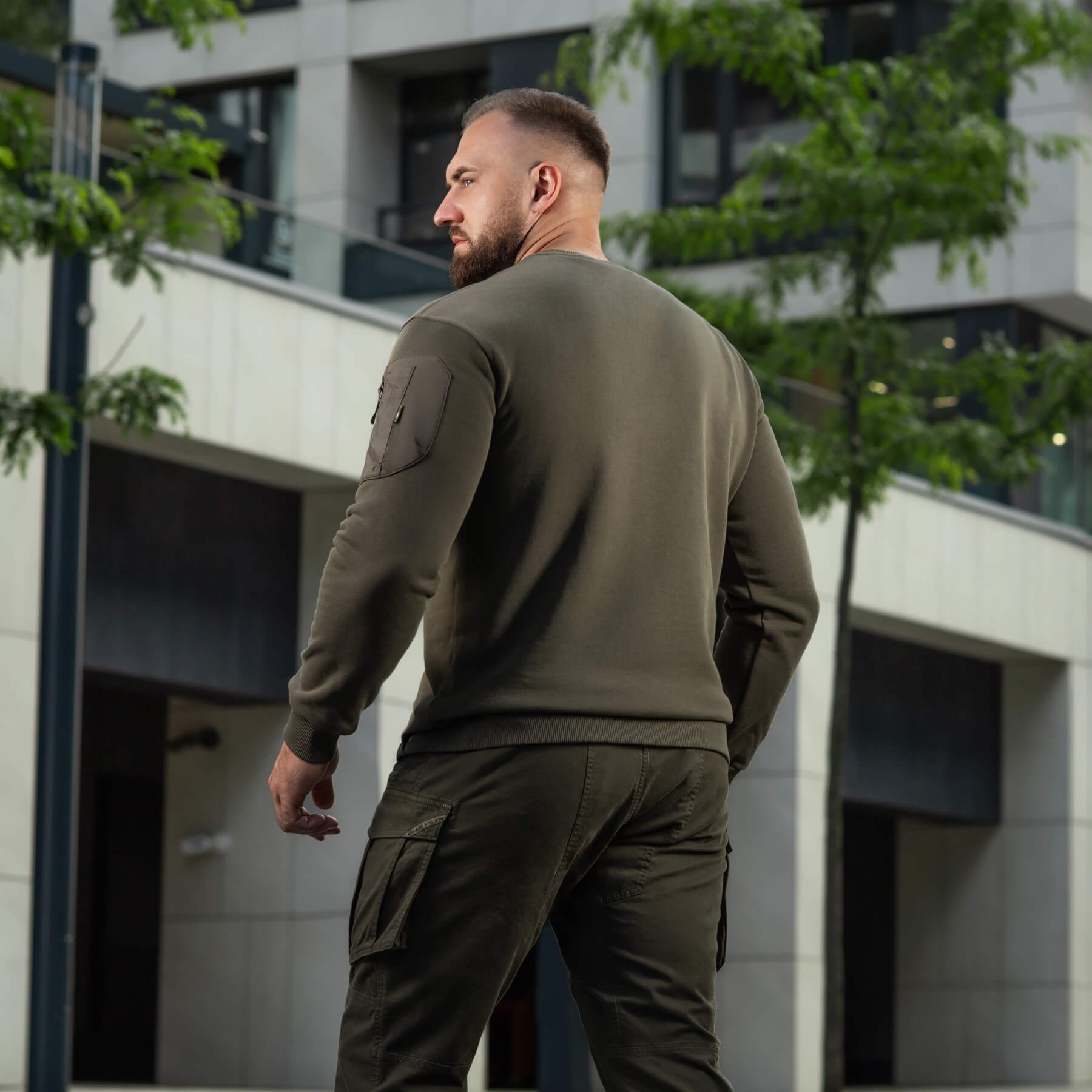 M-Tac свитшот Nylon Pocket Cotton Hard Ranger Green — 11