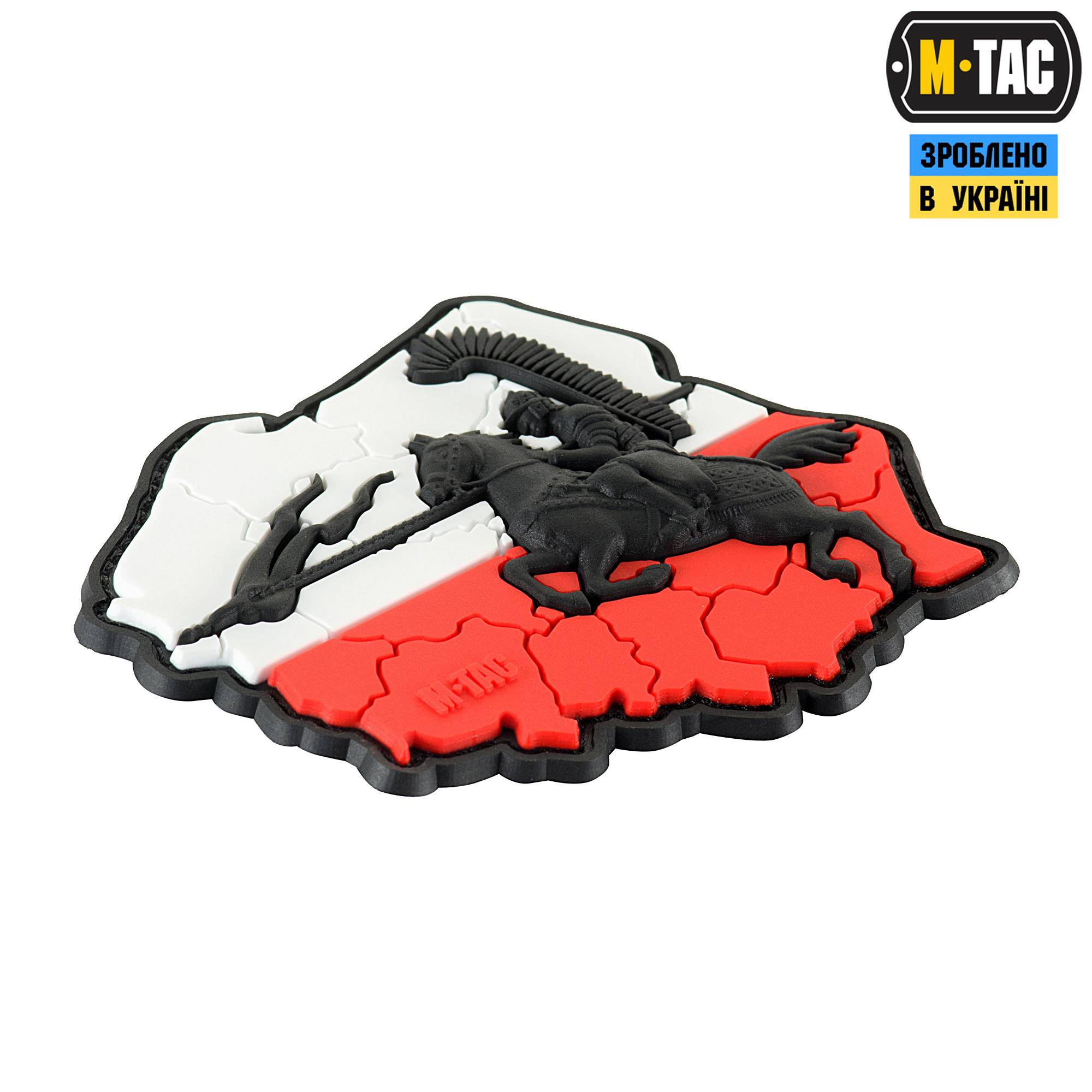 M-Tac нашивка Husaria 3D PVC Red/White — 3