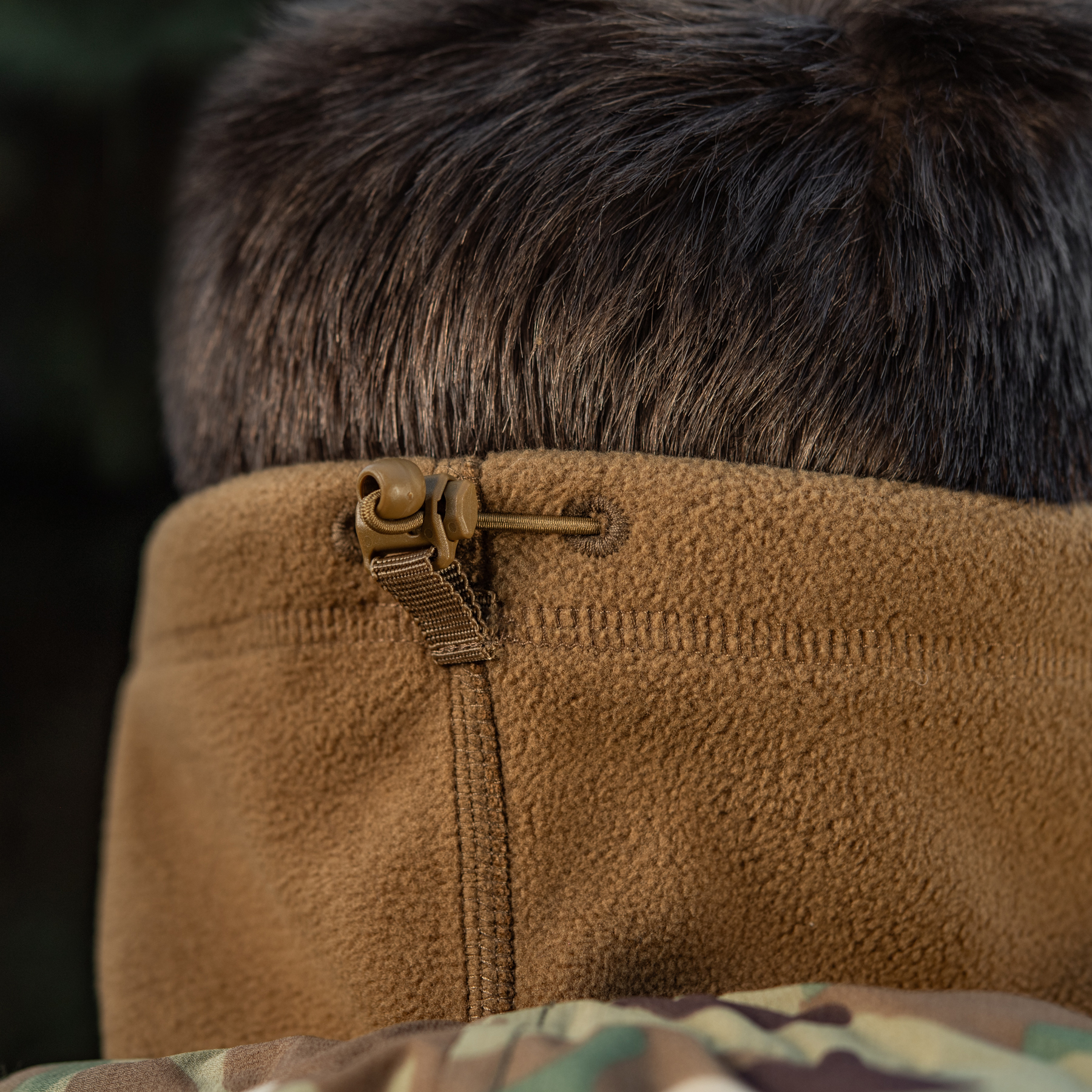 M-Tac шарф-труба Elite короткий с затяжкой флис (320г/м2) Coyote Brown — 11