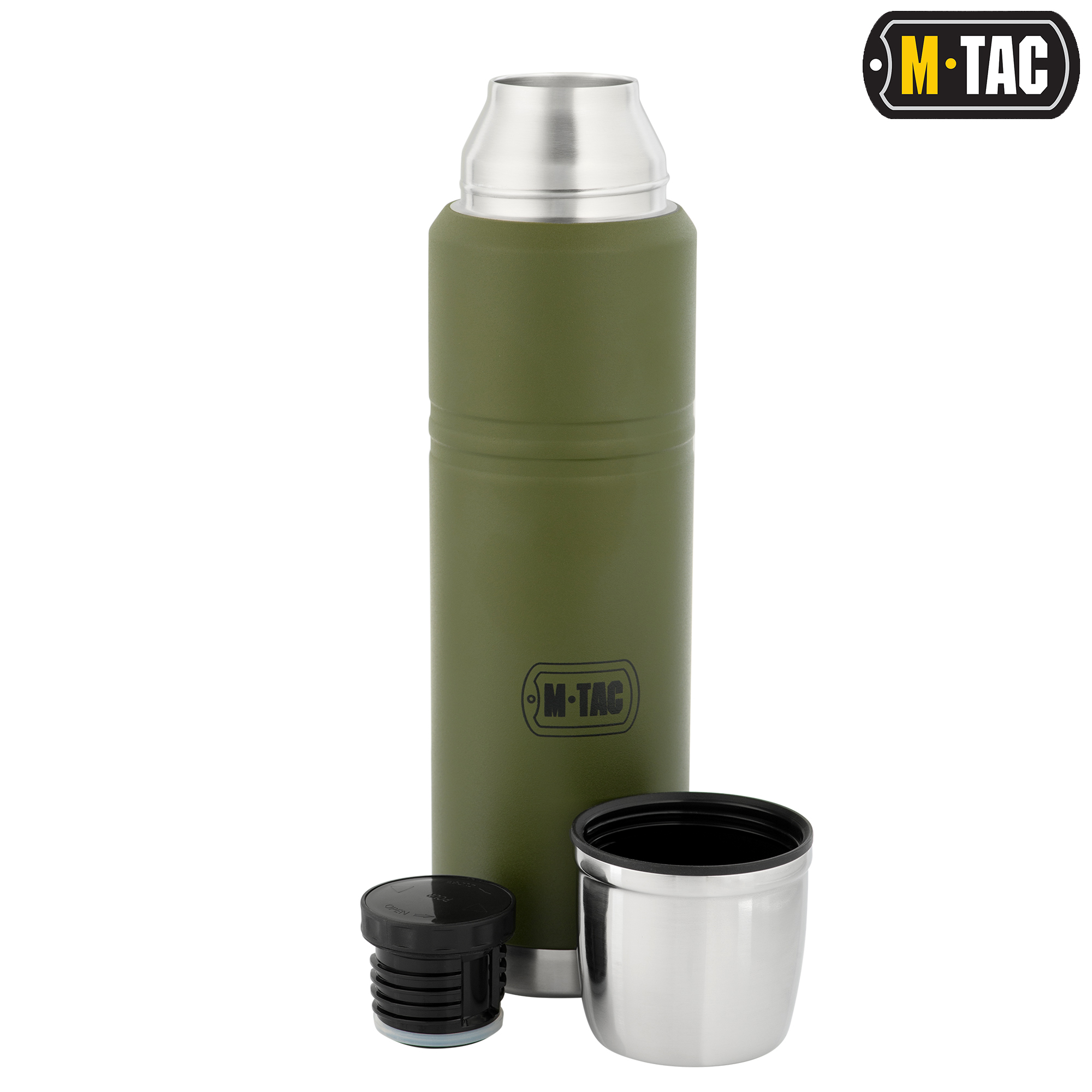 M-Tac термос 1000 мл олива/нерж. — 4