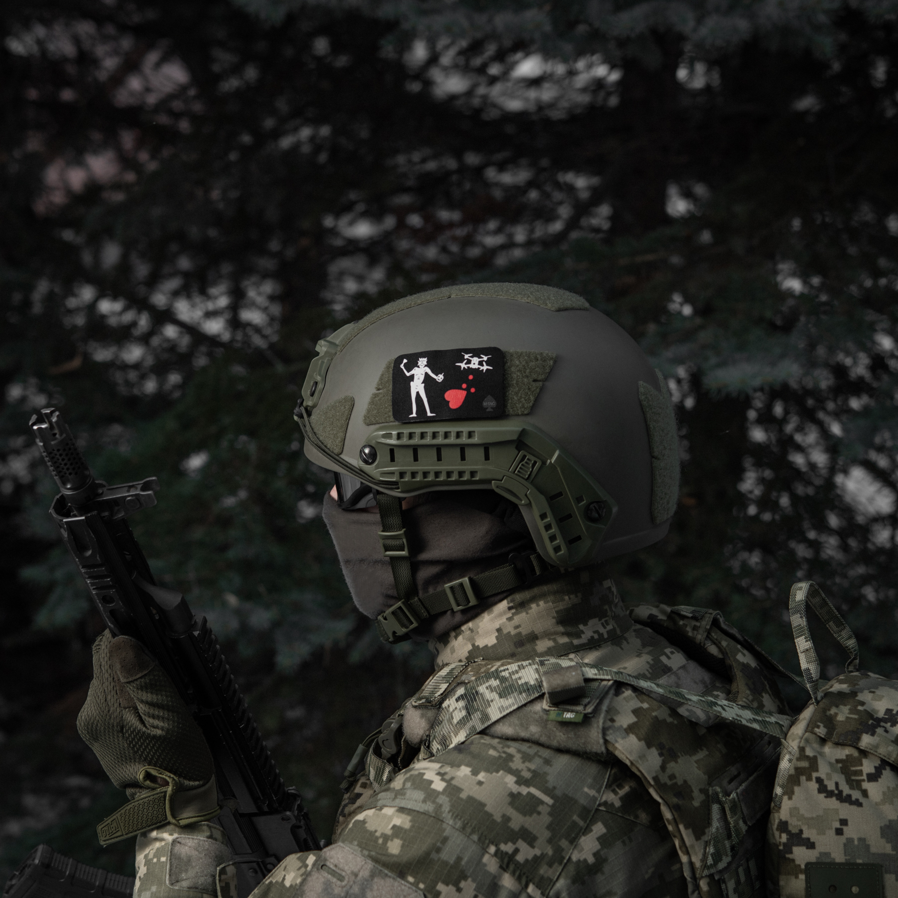 M-Tac нашивка прапор Чорна Борода Дрон Black — 12