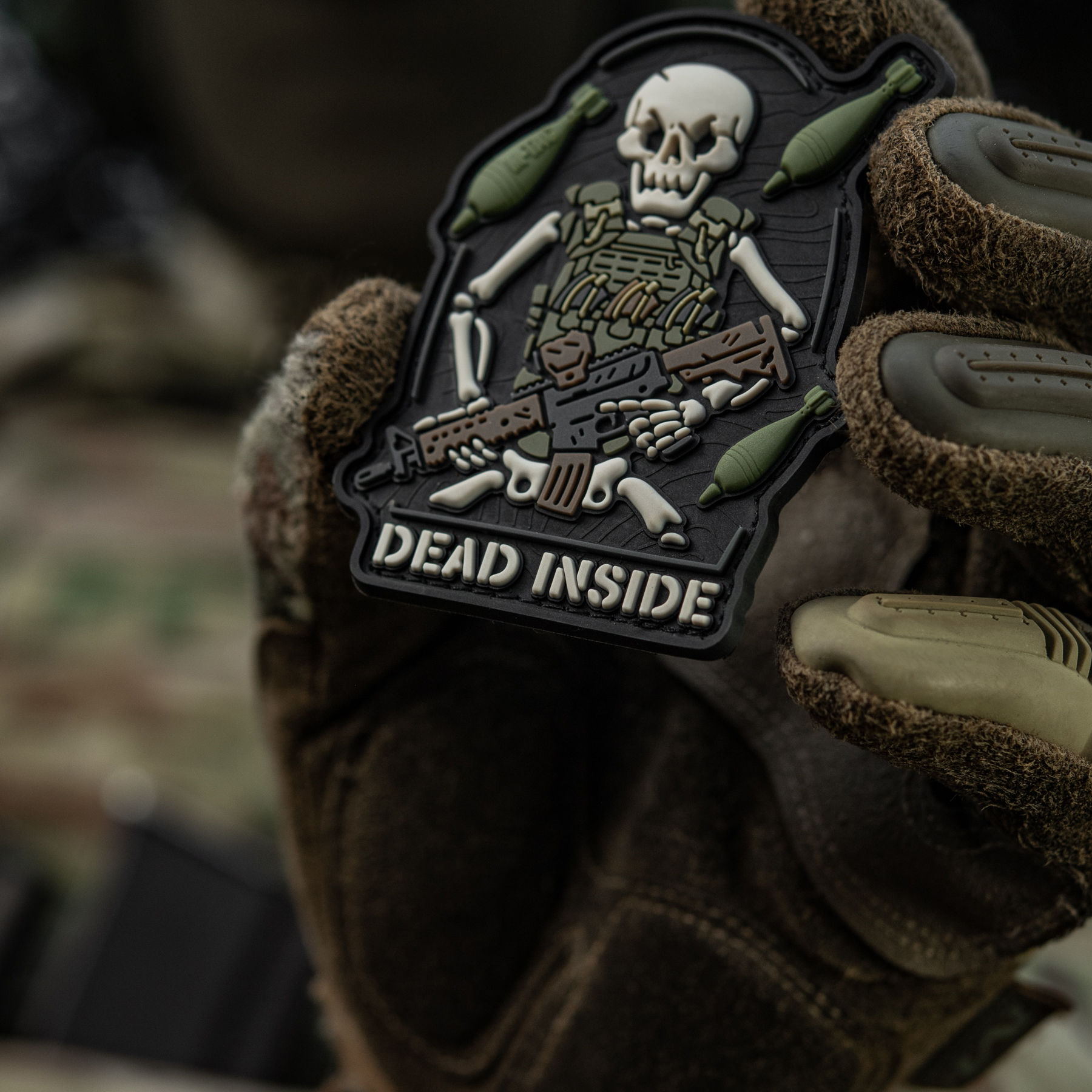 M-Tac нашивка Dead Inside Black/Olive — 12