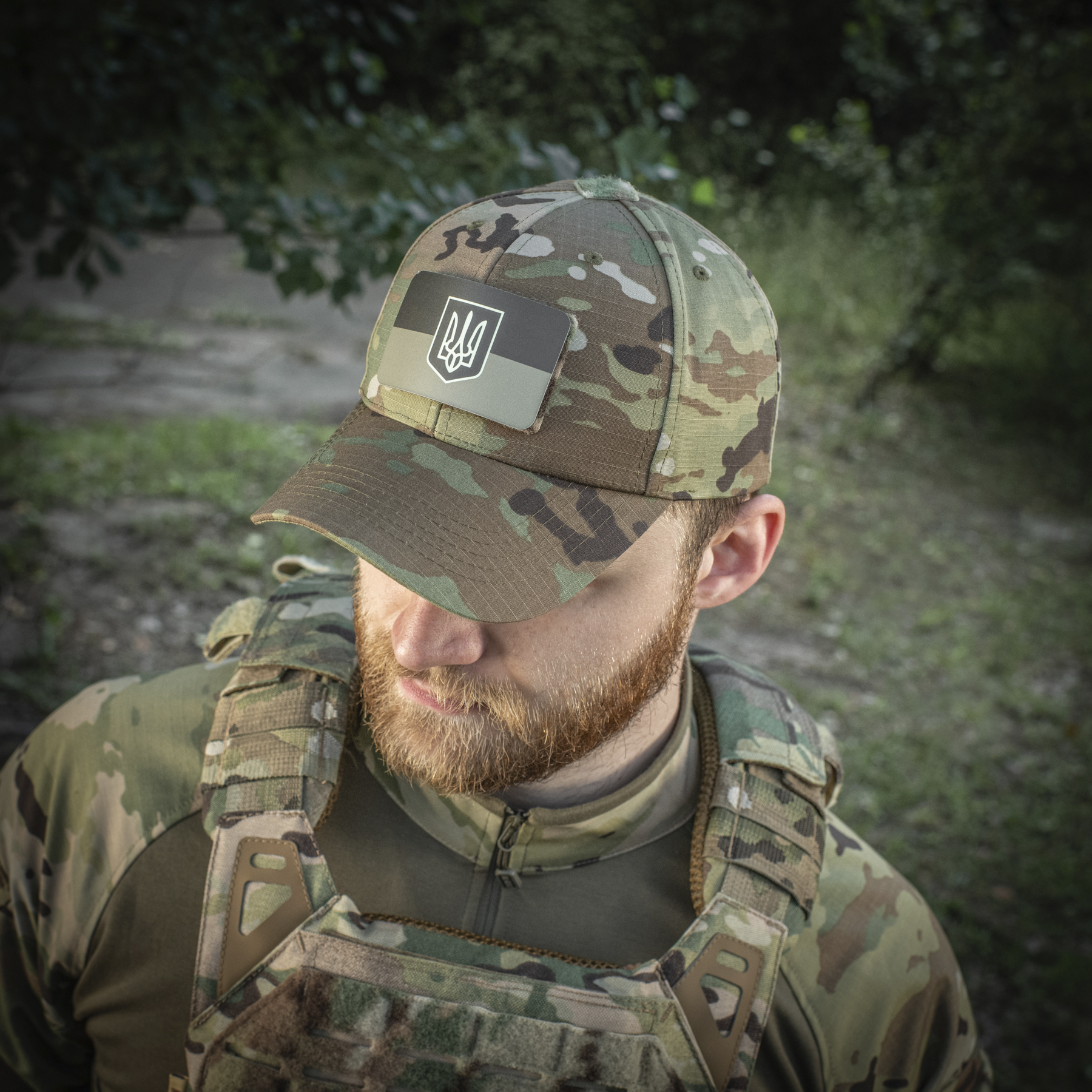 M-Tac нашивка флаг Украины с гербом (80х50 мм) Olive/GID — 5