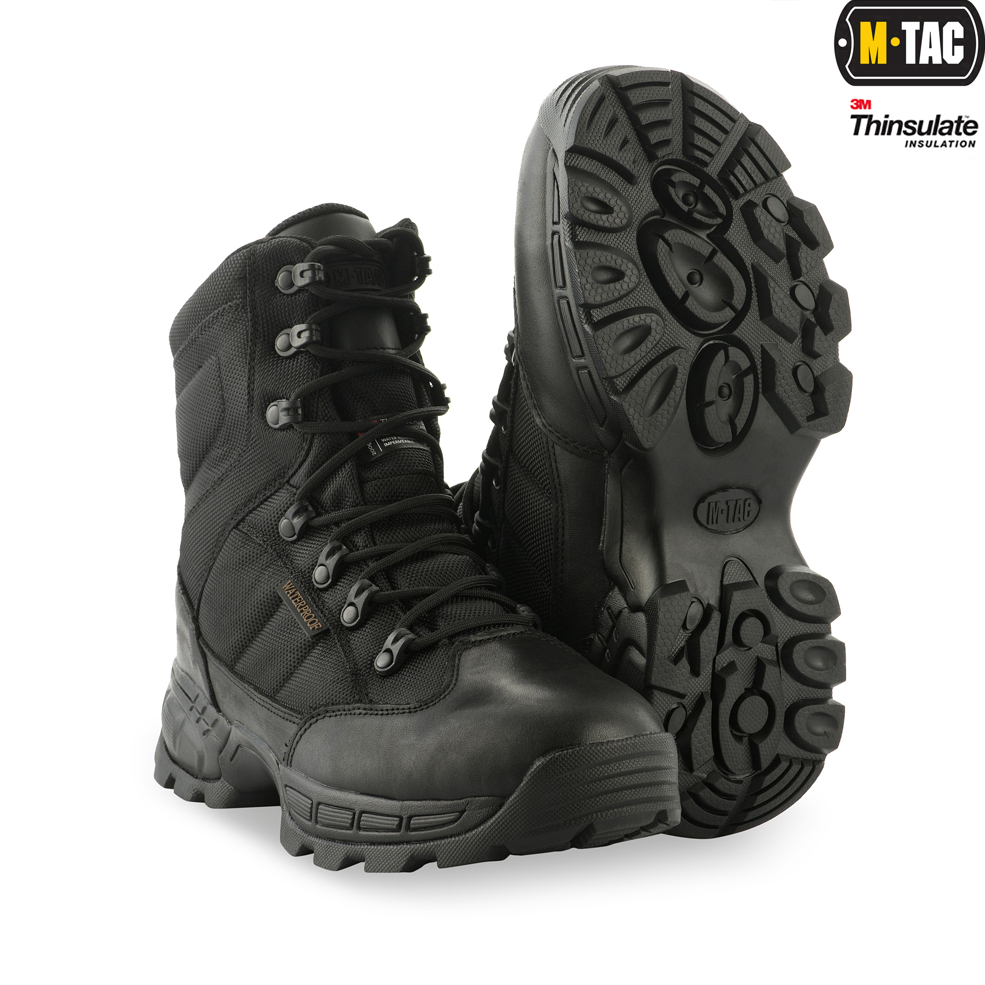 M-Tac ботинки тактические зимние Thinsulate Black — 2