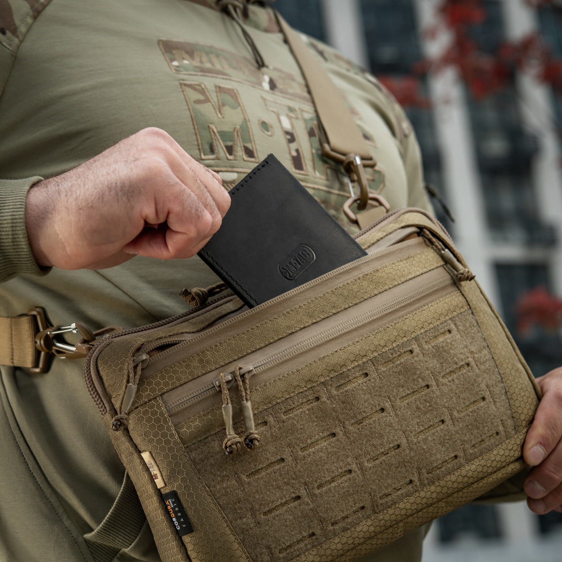 M-Tac сумка Admin Bag Medium Elite с липучкой Hex Coyote — 27