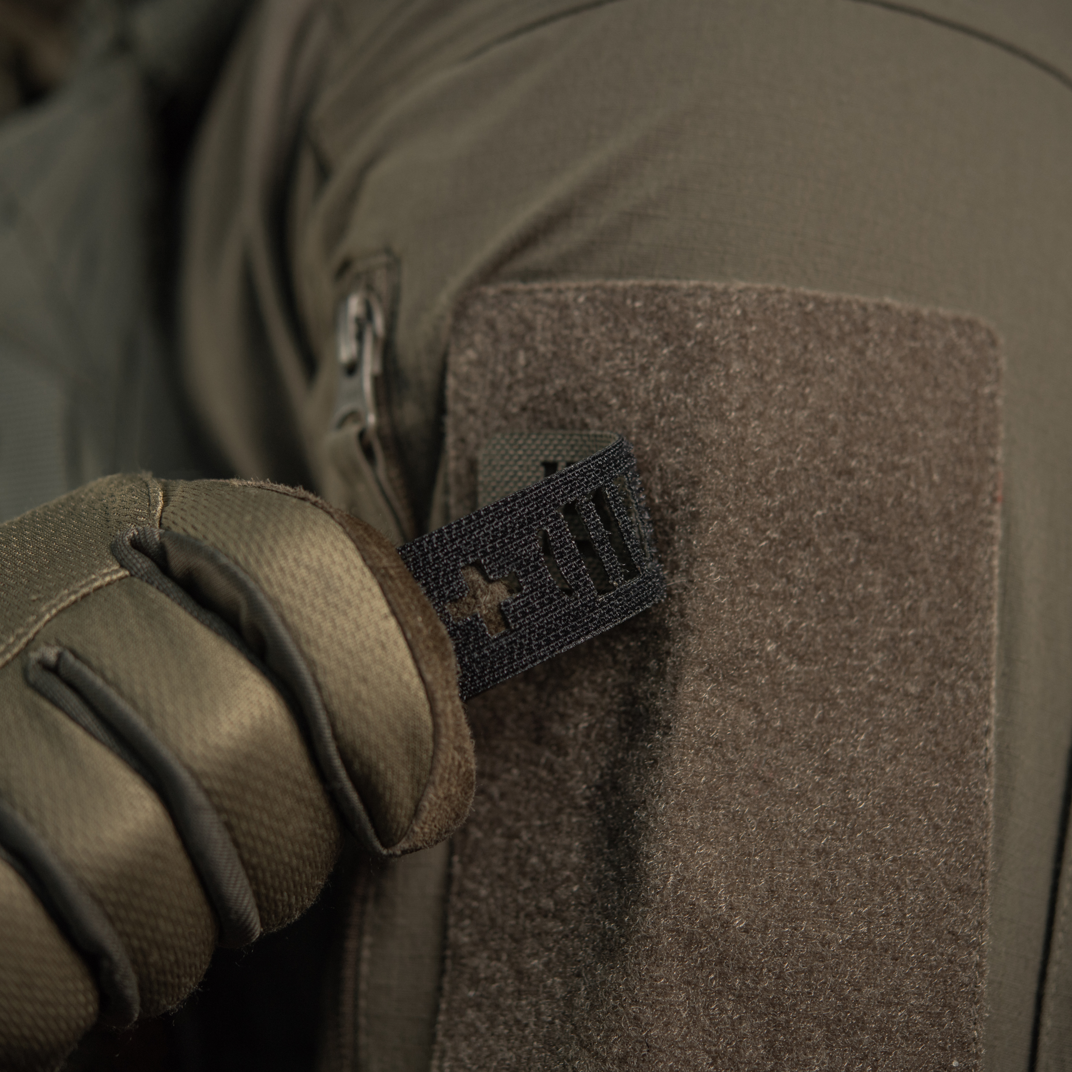 M-Tac нашивка группа крови B (III) + сквозная Laser Cut 25х80 Ranger Green — 14