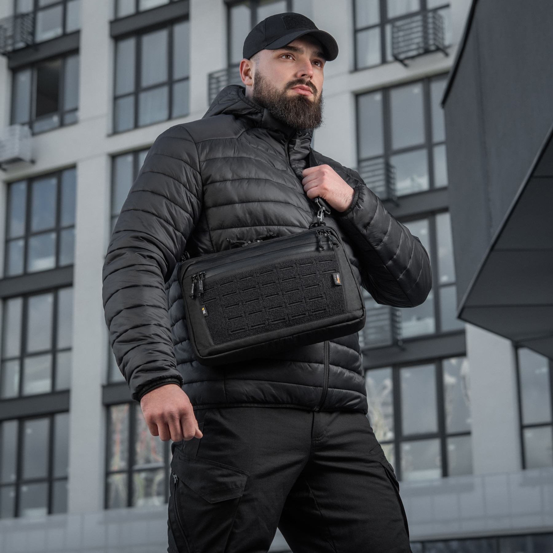 M-Tac сумка Admin Bag Large Elite с липучкой Black — 14