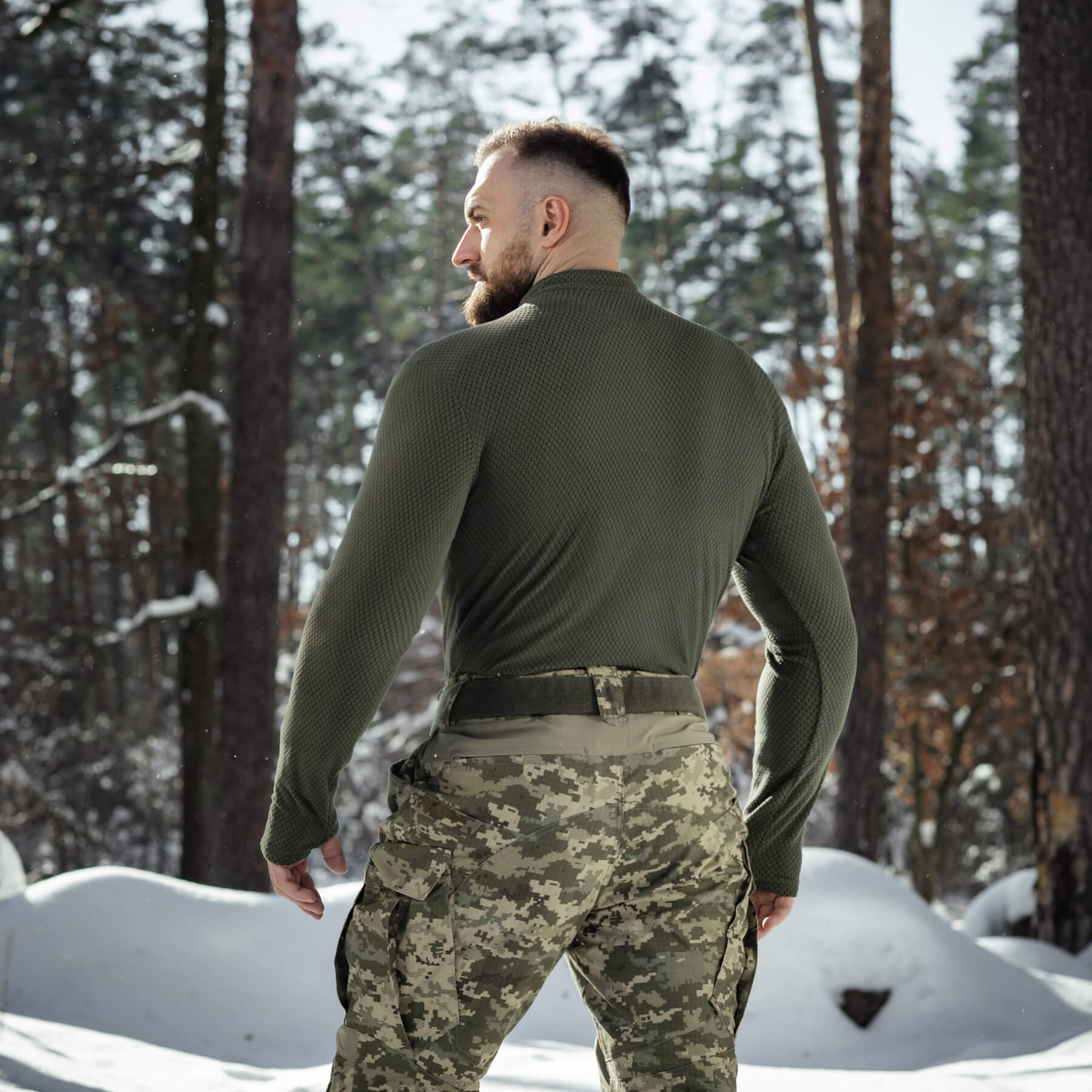 M-Tac терморубашка флис Delta Level 2 Hex Army Olive — 21