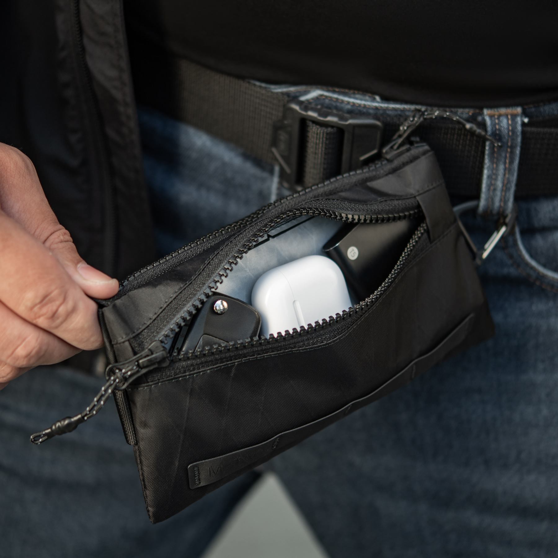 M-Tac кошелек горизонтальный с карабином X-Pac Elite Black — 30
