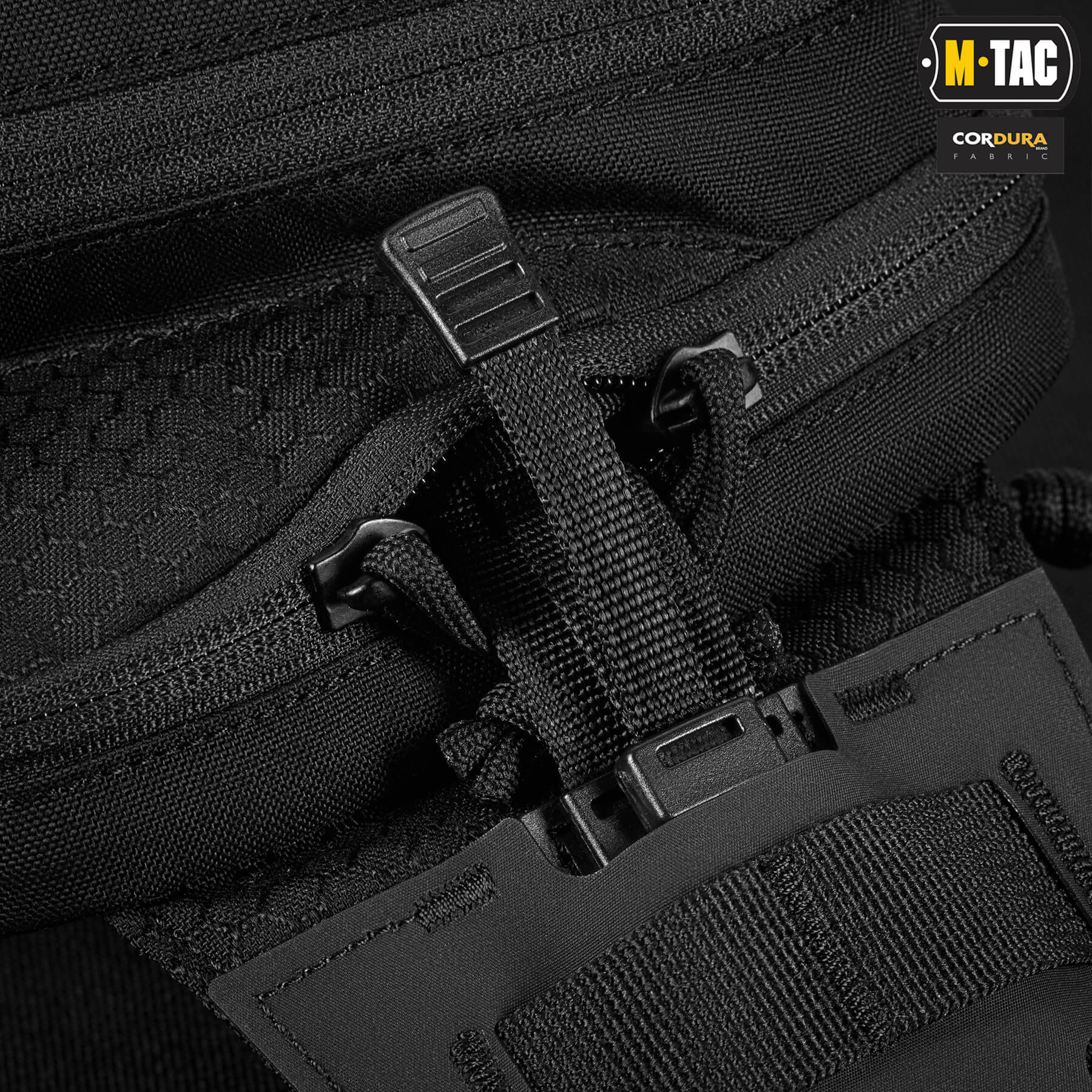 M-Tac сумка Sling Pistol Bag Hex с липучкой Black — 5