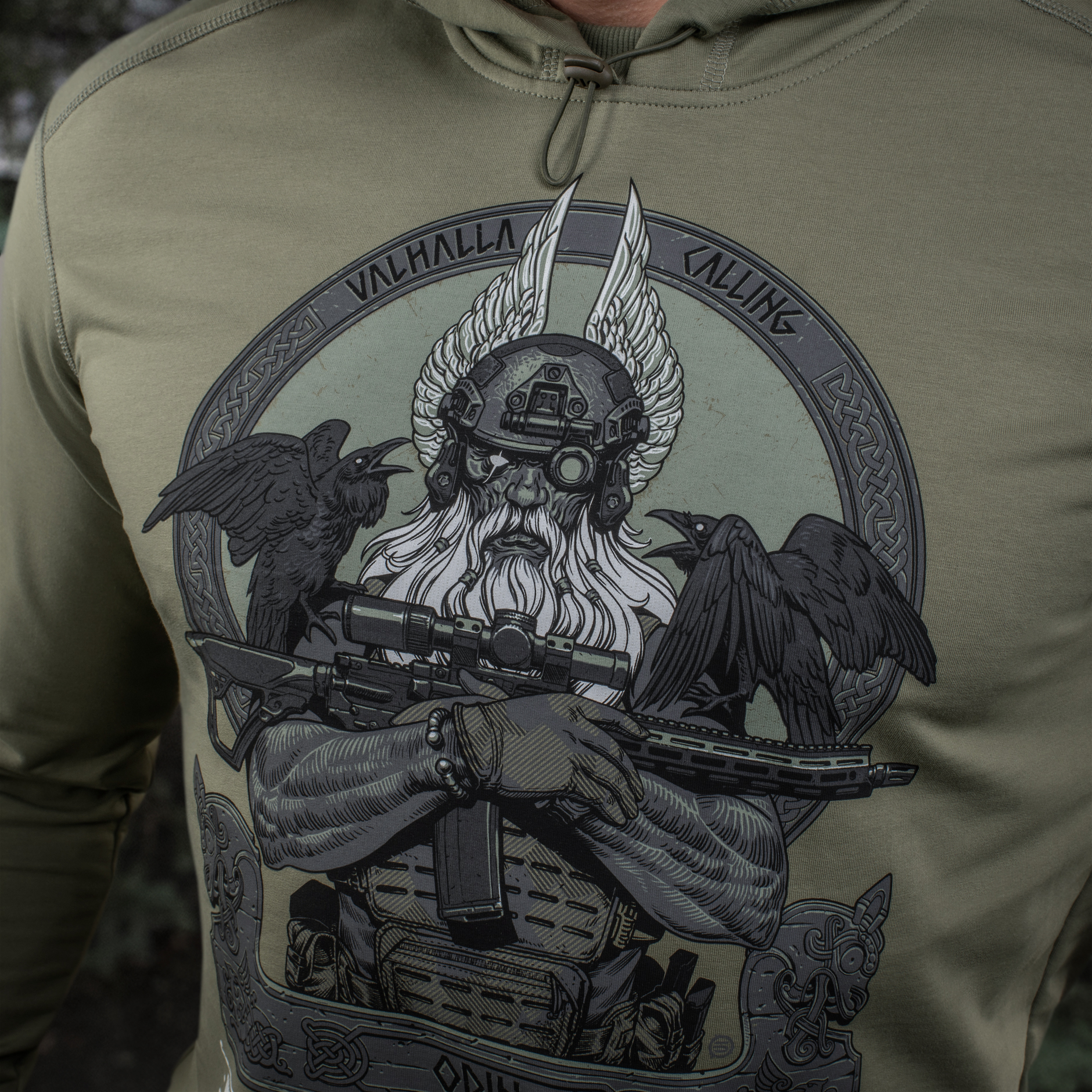 M-Tac кофта Hoodie Odin Light Olive — 13