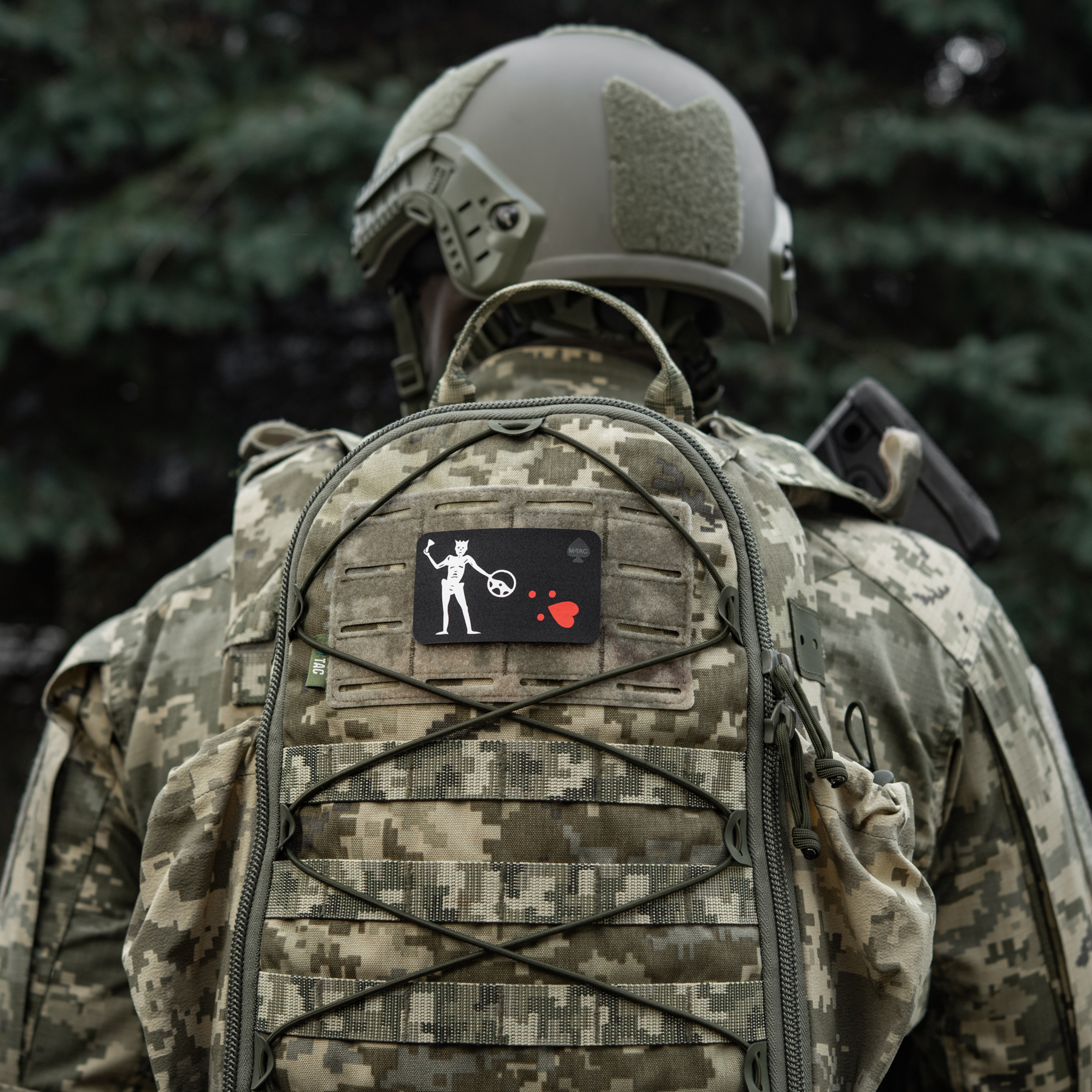 M-Tac нашивка прапор Чорна Борода Driver Black — 12