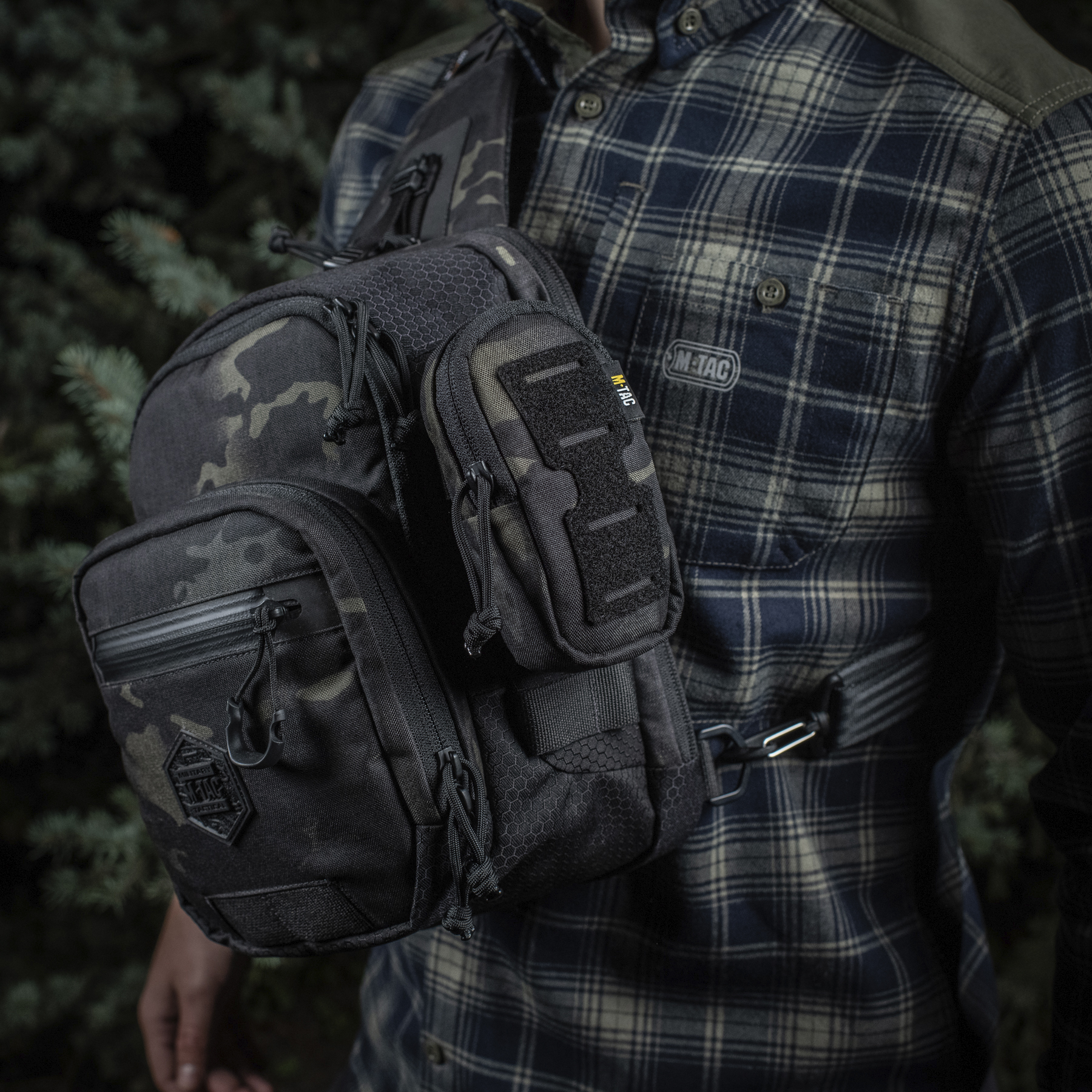 M-Tac подсумок утилитарный плечевой Elite Gen.II Multicam Black — 10