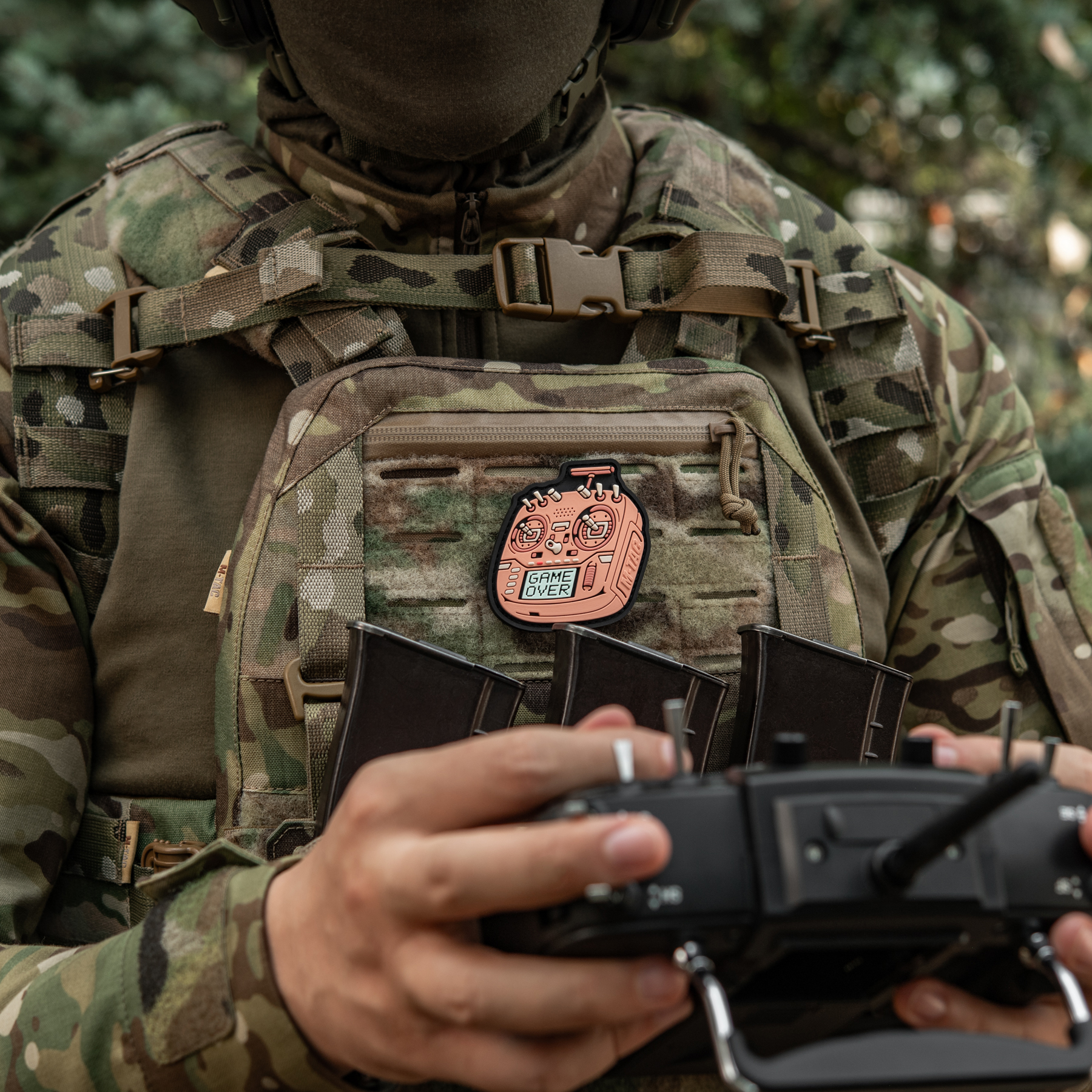 M-Tac нашивка пульт FPV розовый (PVC) — 5
