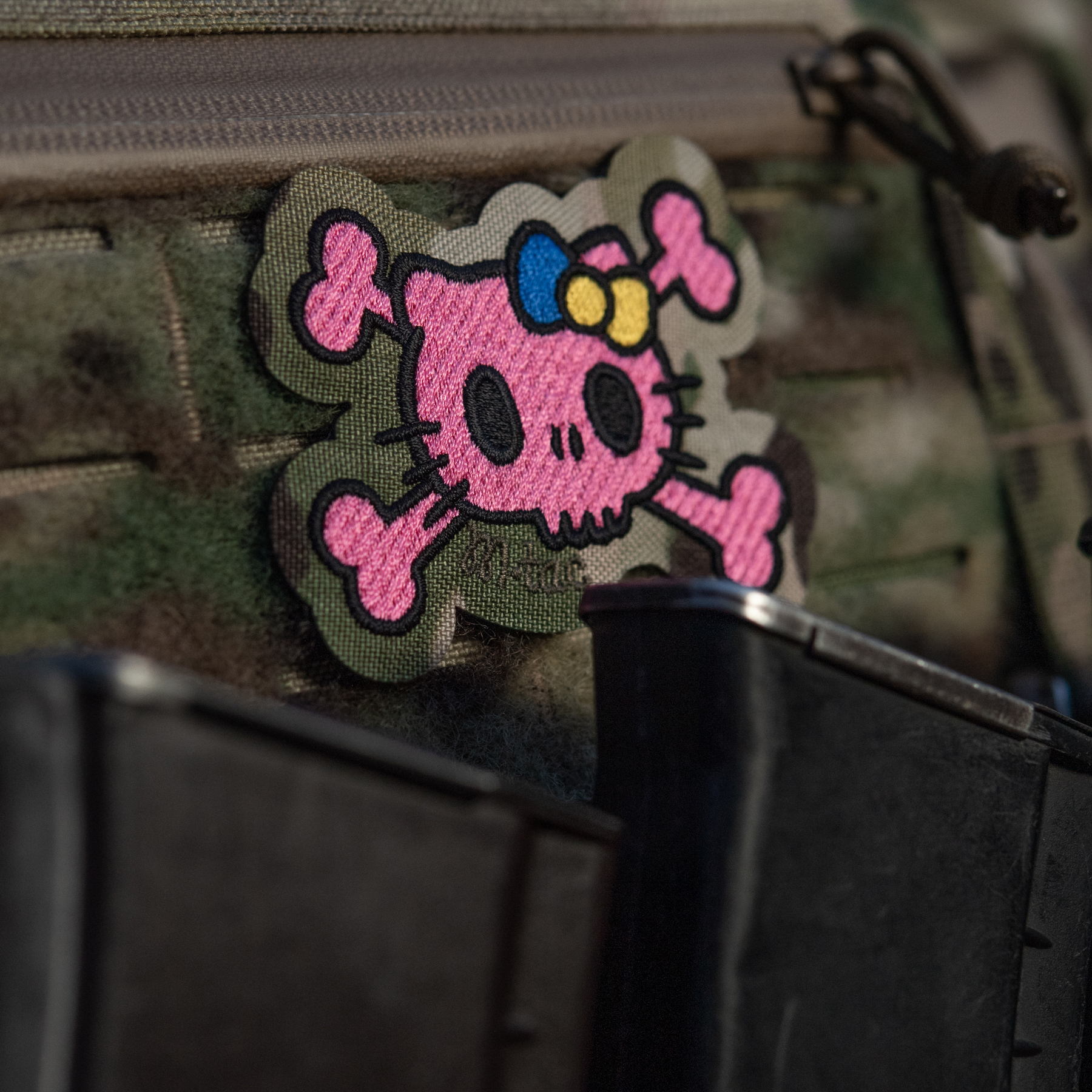 M-Tac нашивка KITTY (вышивка) Pink/Multicam — 6