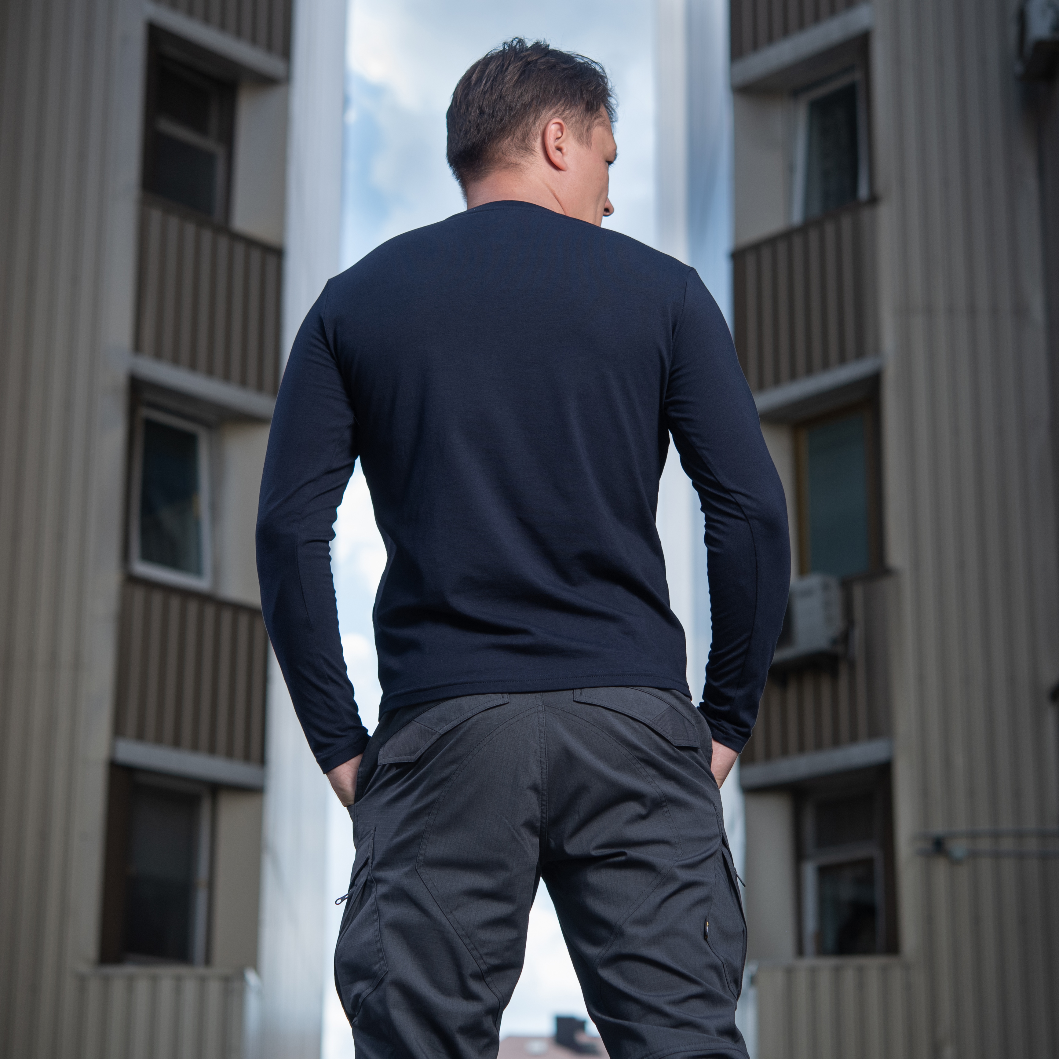 M-Tac футболка длинный рукав 93/7 Dark Navy Blue — 8