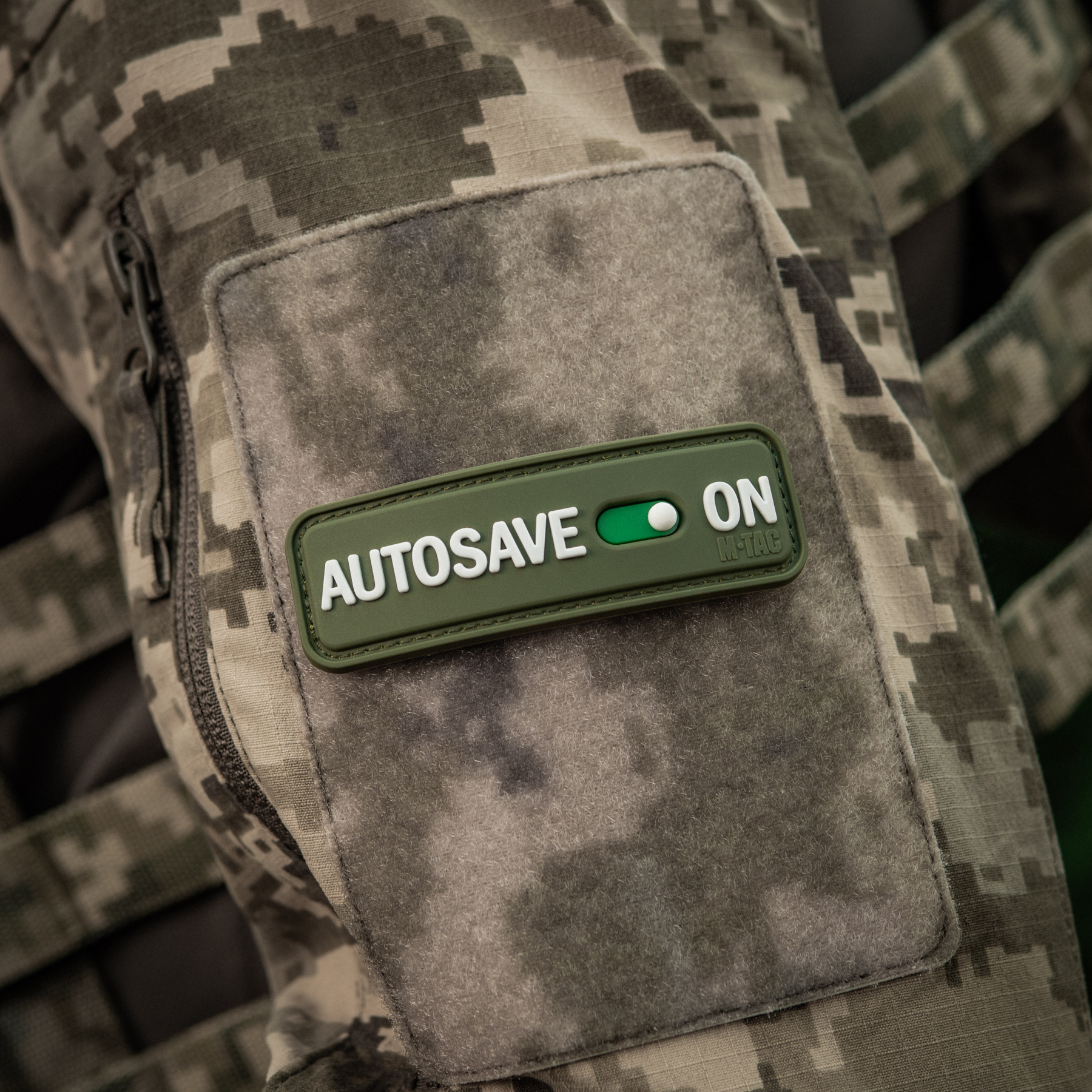 M-Tac нашивка Autosave PVC Olive — 14