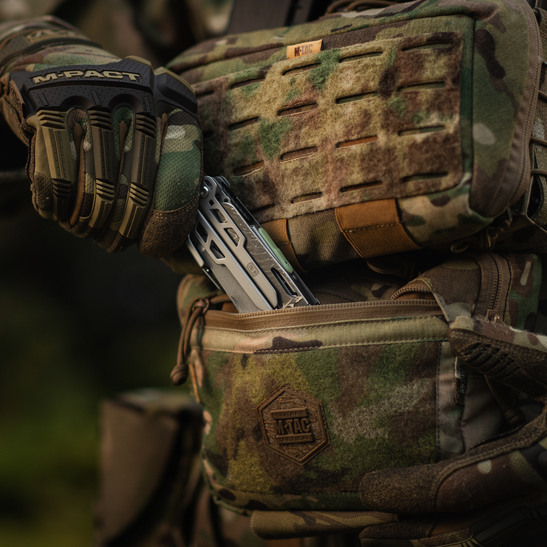 M-Tac мультитул Type 12 Steel/Damascus — 19