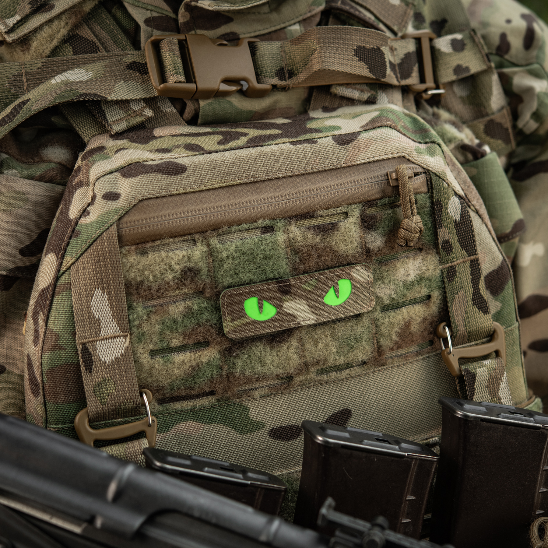 M-Tac нашивка Cat Eyes Laser Cut Multicam/Green/GID — 10