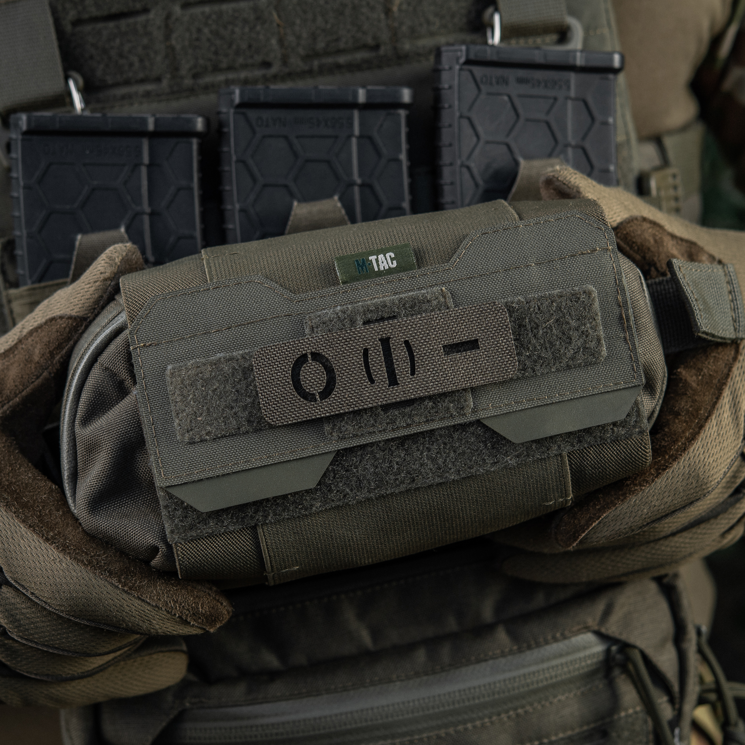 M-Tac нашивка группа крови O (I) - сквозная Laser Cut 25х80 Ranger Green — 6