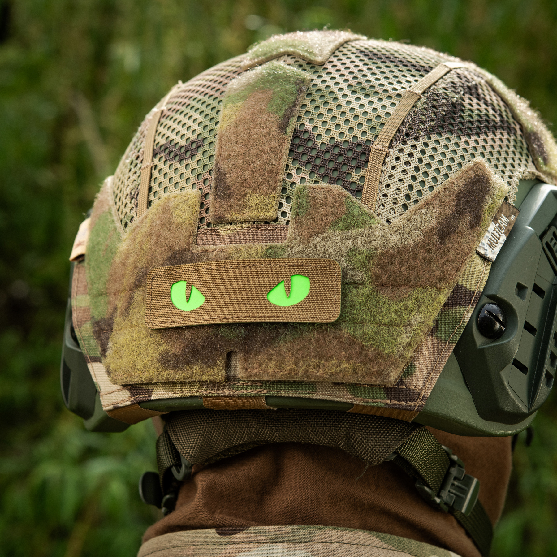 M-Tac нашивка Cat Eyes Laser Cut Coyote/Green/GID — 21