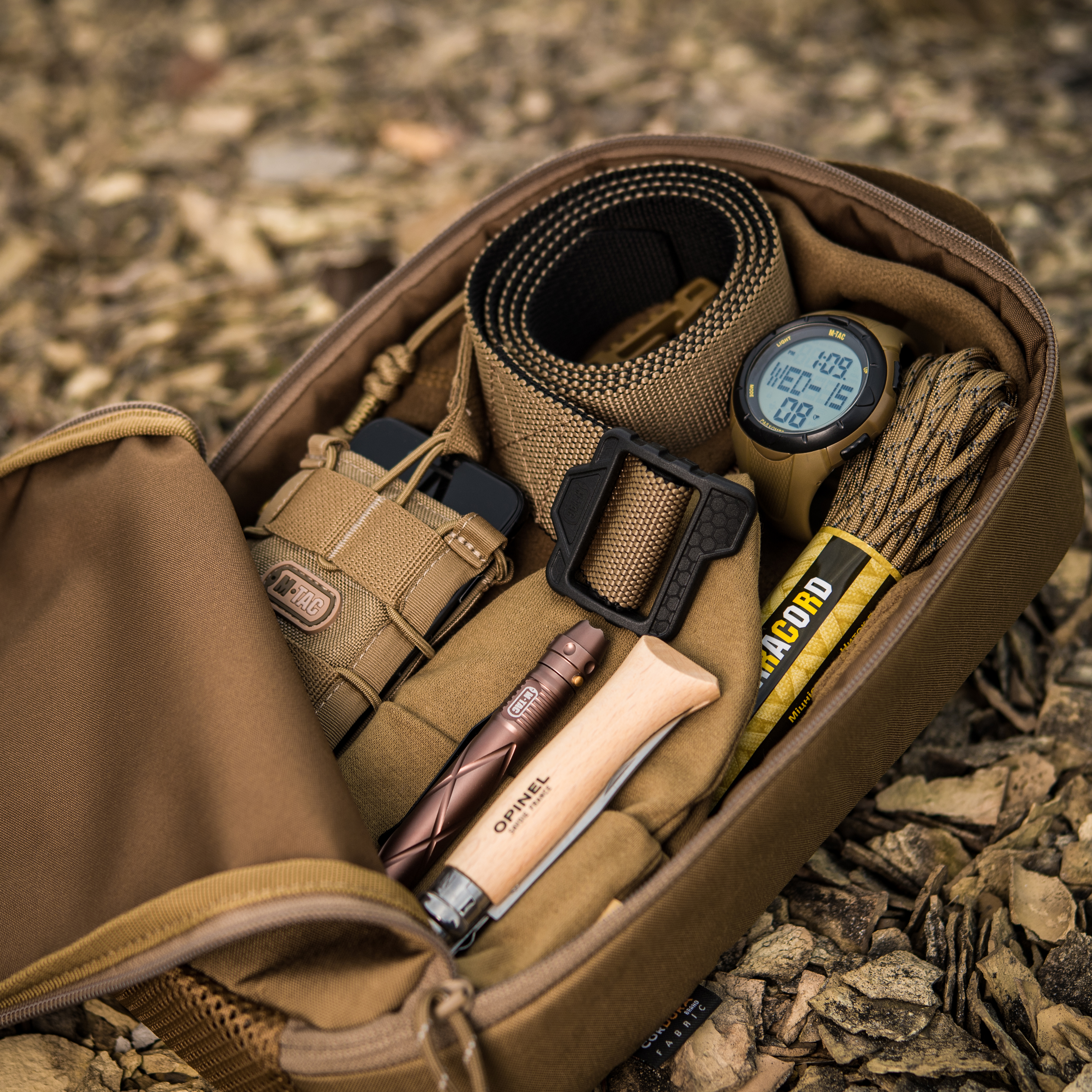 M-Tac органайзер утилитарный Elite Large (30х19 см) Coyote — 12