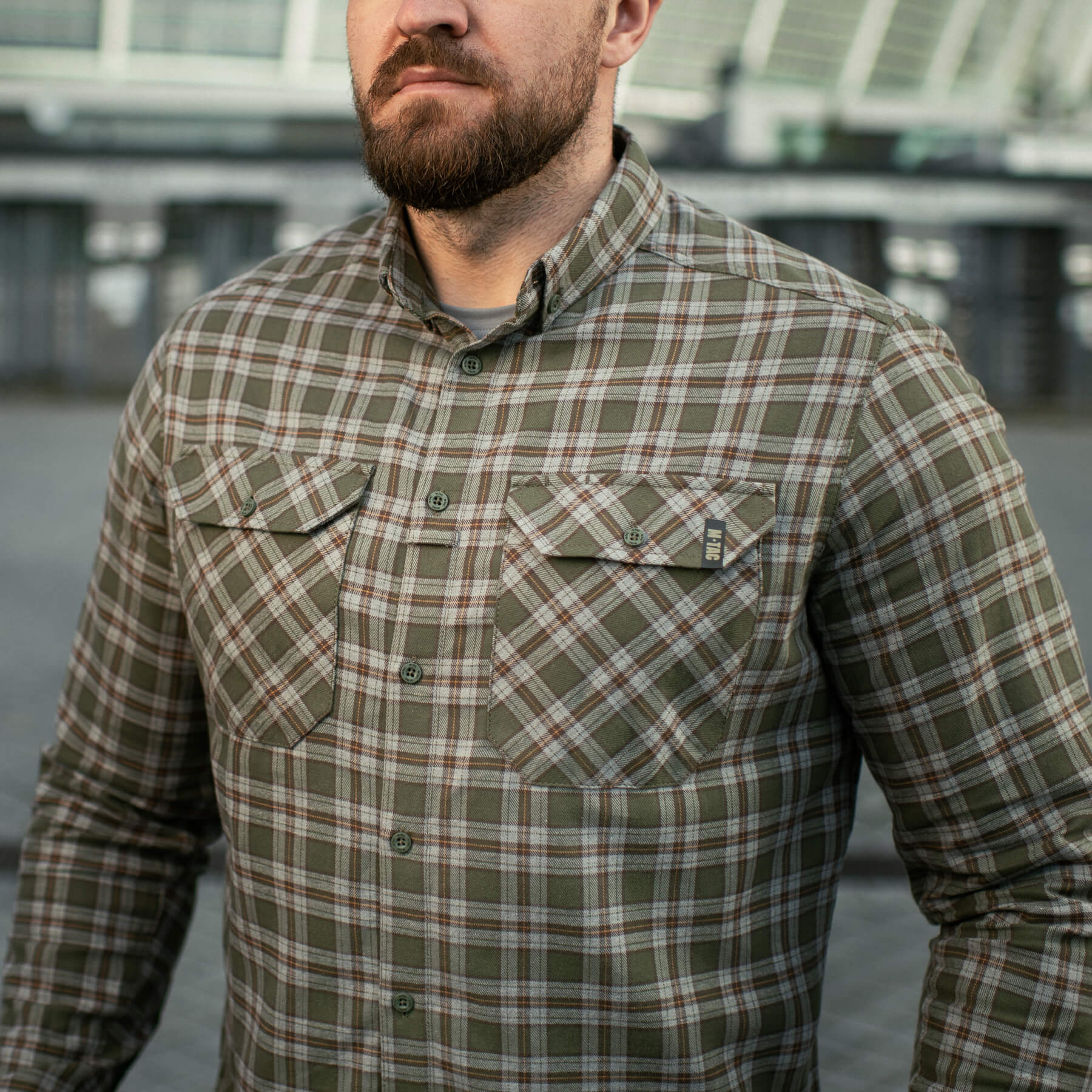 M-Tac рубашка Lumberjack Cotton Shirt Olive/Grey — 16