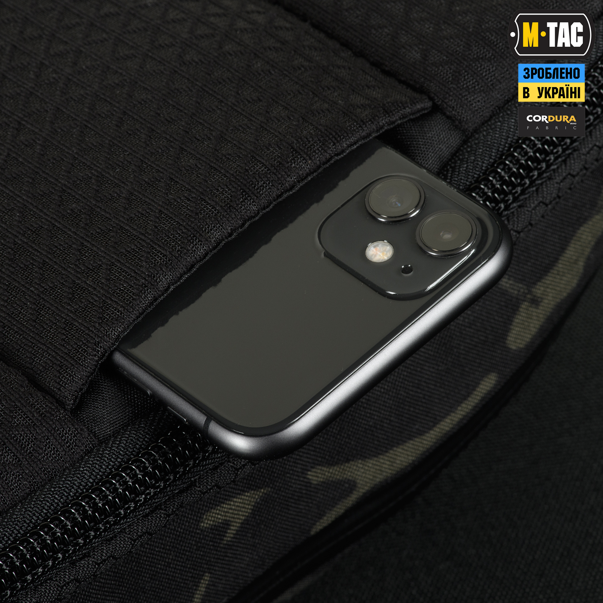 M-Tac сумка Sphaera Hex Hardsling Bag Large с липучкой Elite Multicam Black/Black — 7