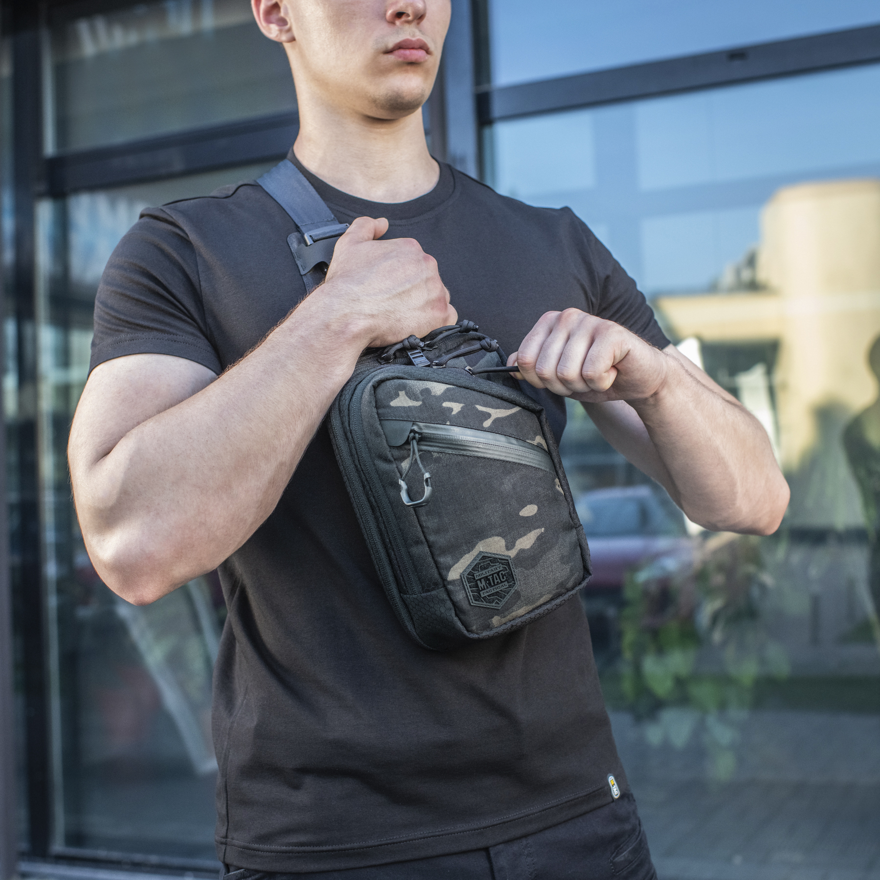 M-Tac сумка Sling Pistol Bag Elite Hex Multicam Black/Black — 11