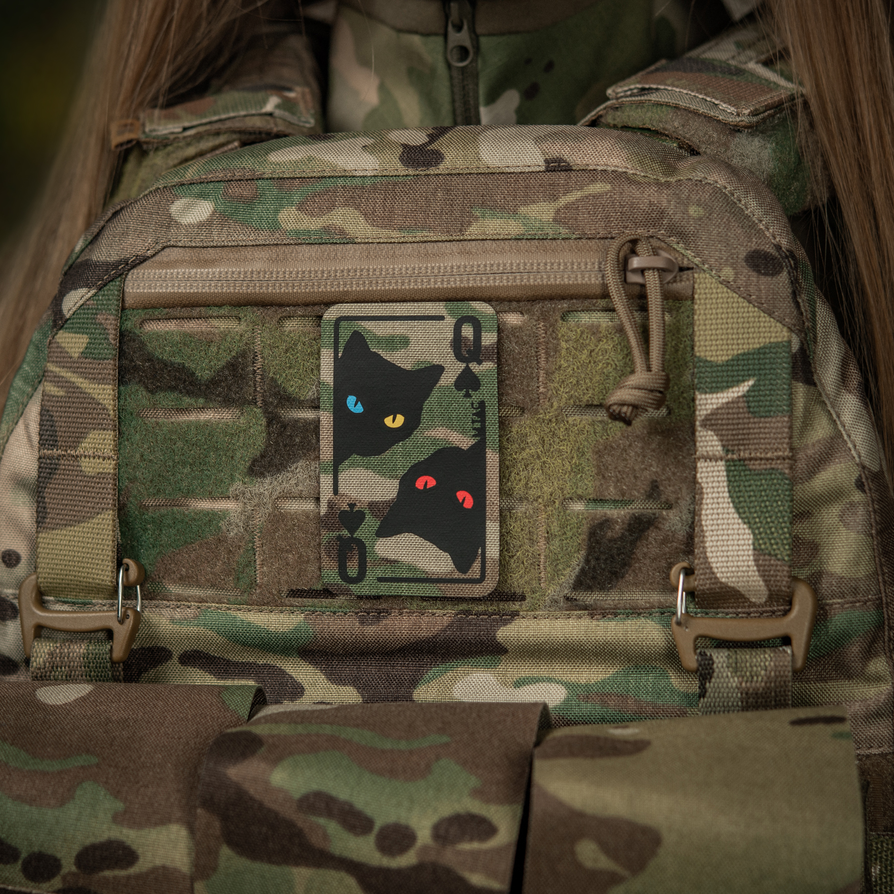 M-Tac нашивка Queen of spades Multicam/Black — 4