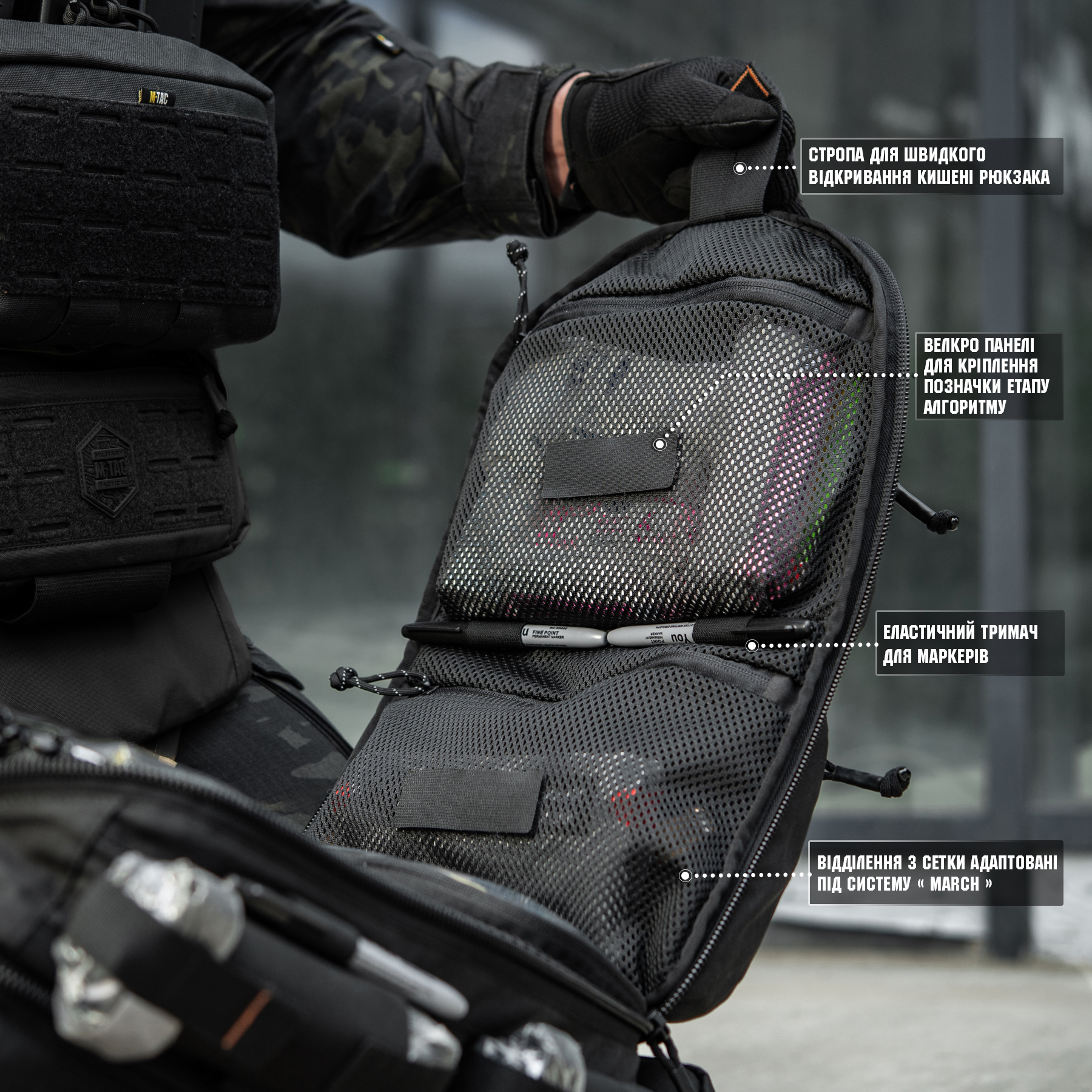 M-Tac рюкзак боевого медика Elite Black — 47