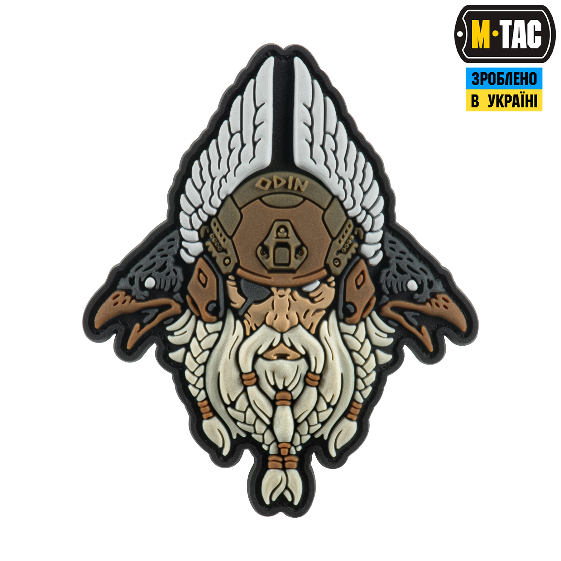 M-Tac нашивка Odin 3D PVC White/Coyote — 2