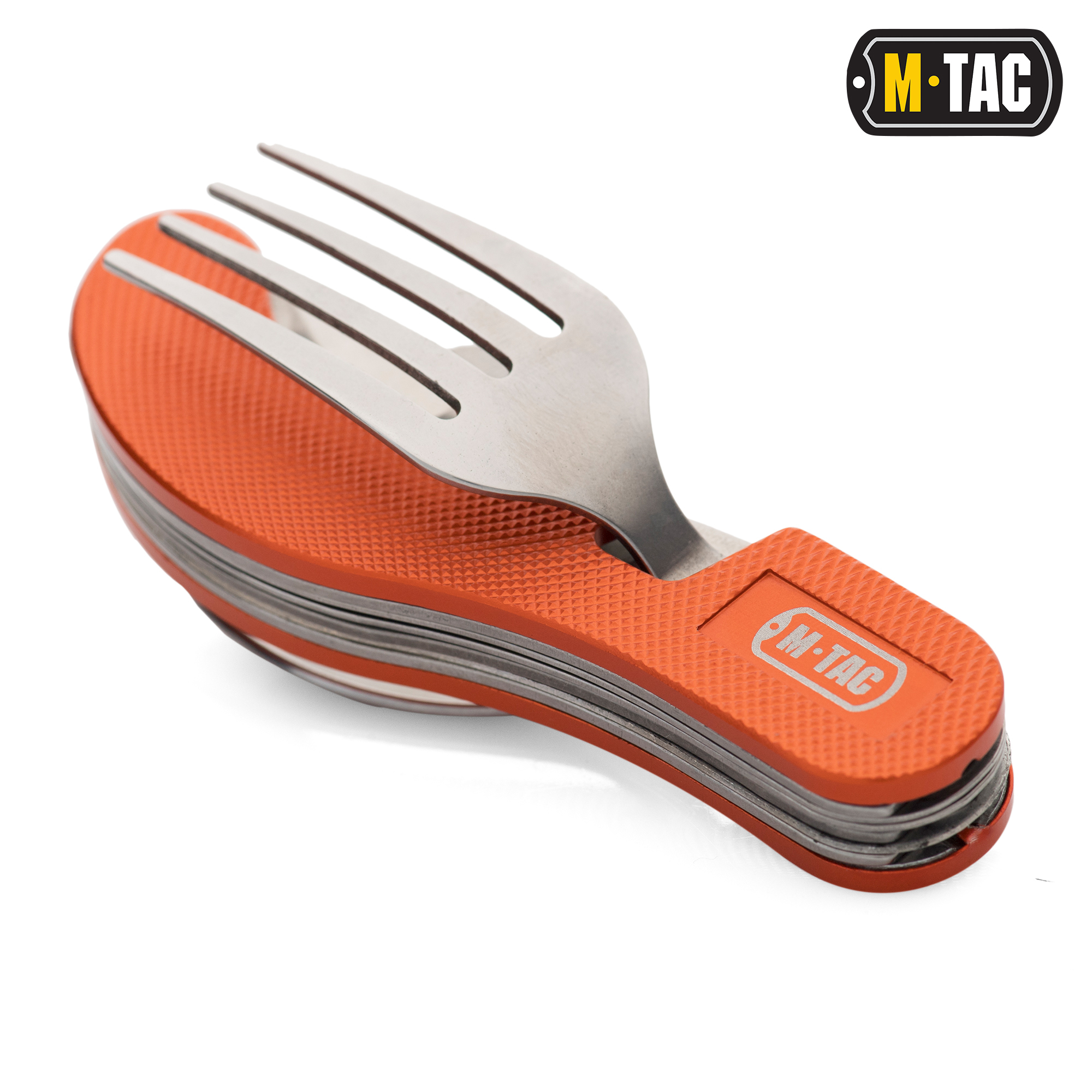 M-Tac столовый набор складной разъемный Orange/Steel — 2
