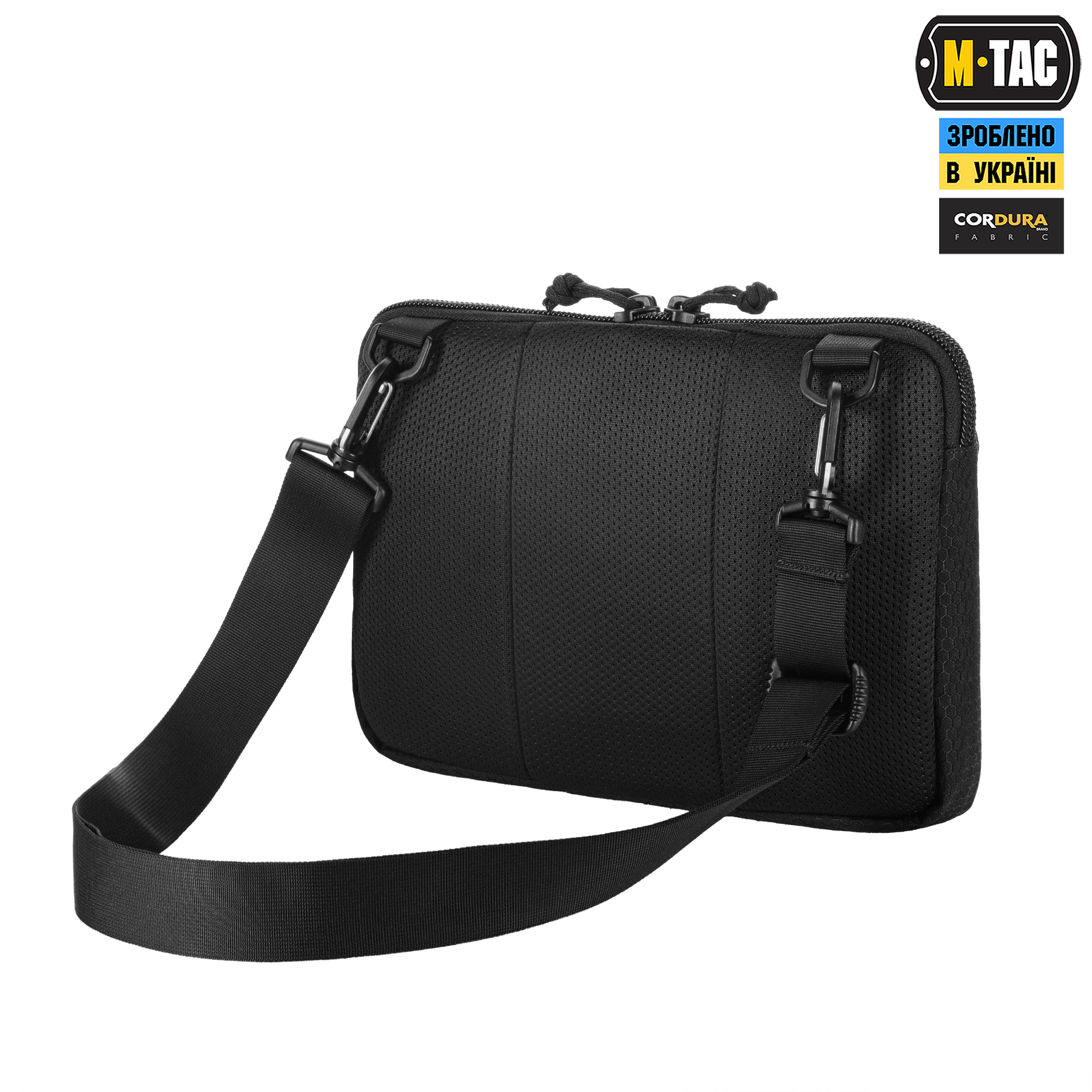 M-Tac сумка Admin Bag Medium Elite с липучкой Hex Black — 5