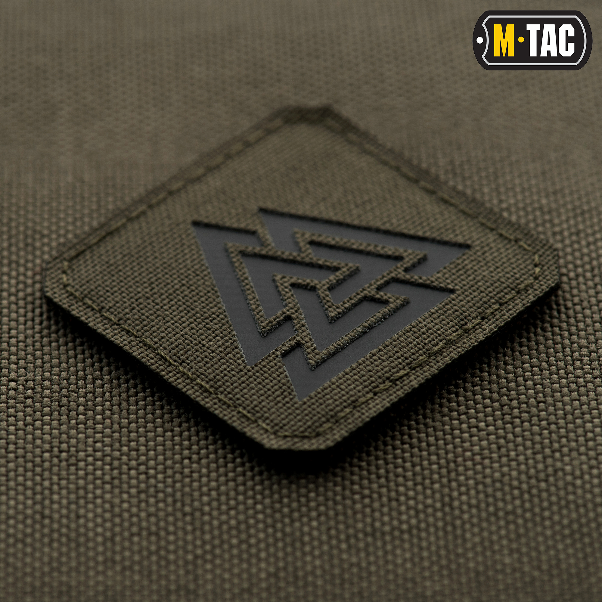 M-Tac нашивка Валькнут Laser Cut Ranger Green/Black — 3