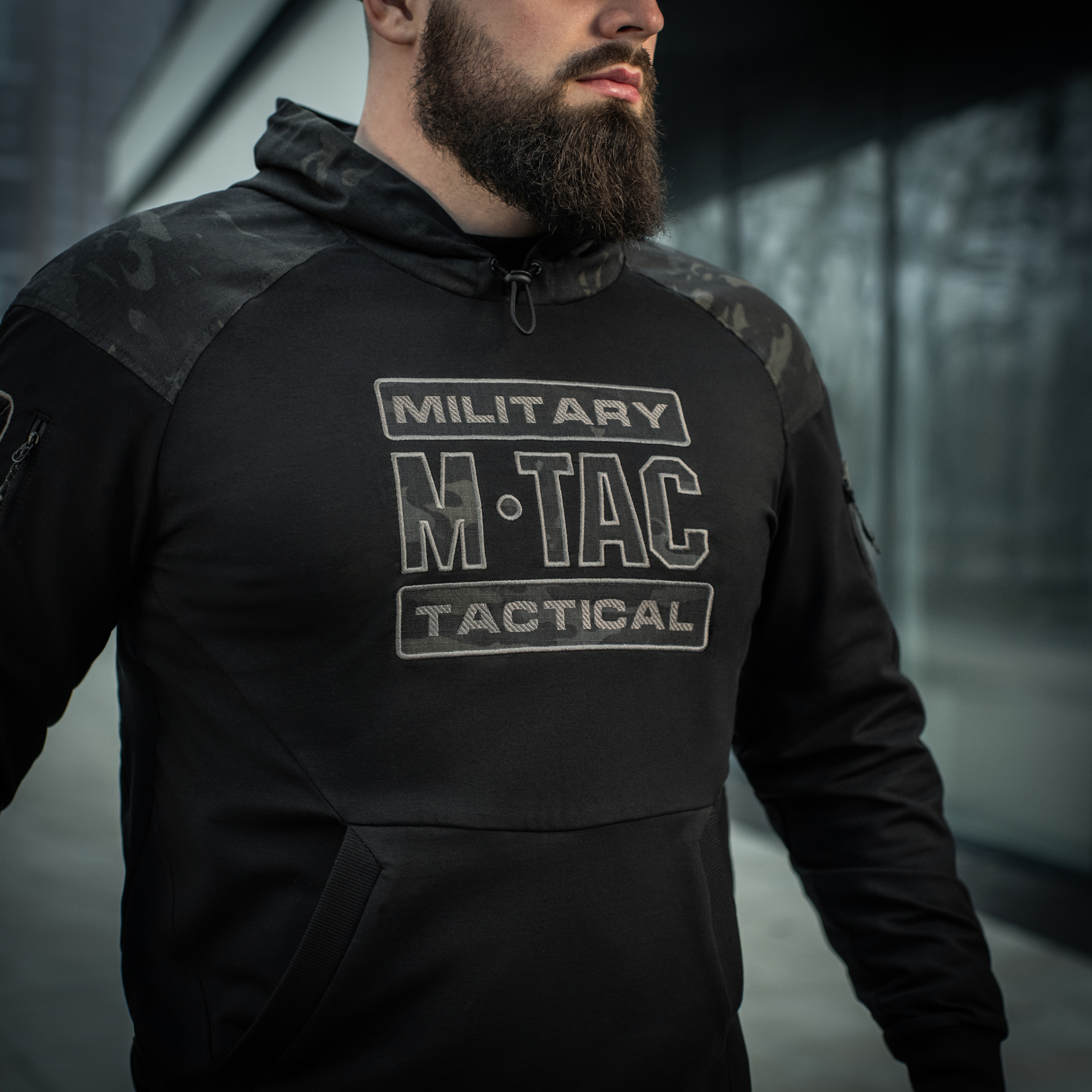 M-Tac кофта Hoodie Combat Black Multicam — 25