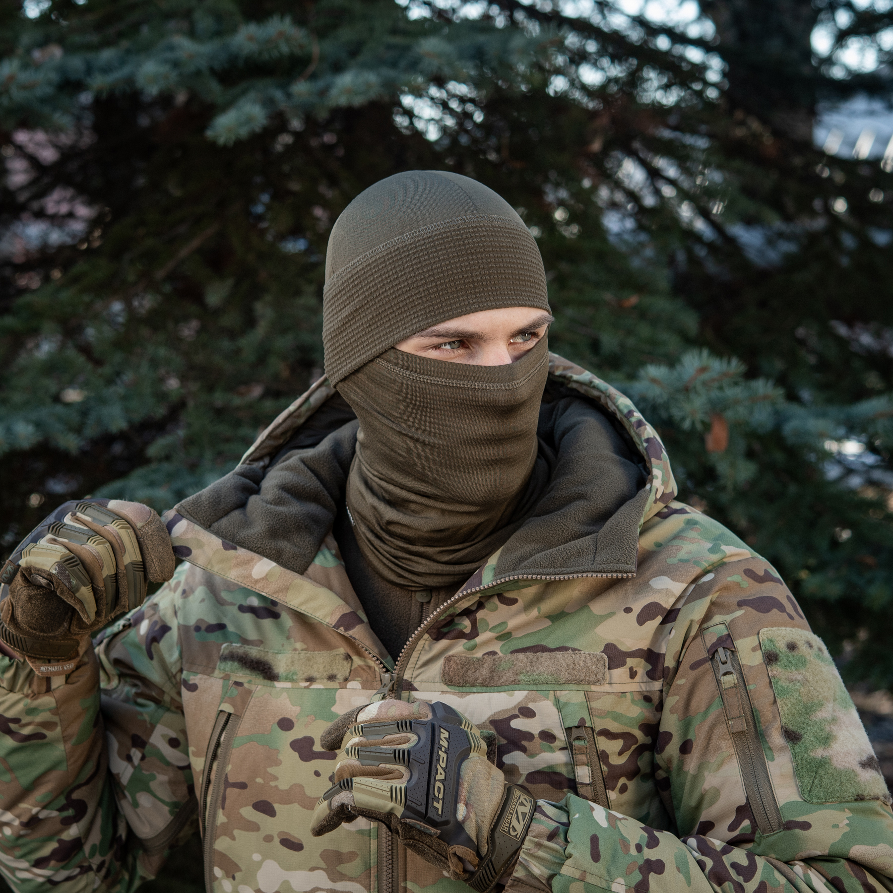 M-Tac шапка-подшлемник Polartec Dark Olive — 15