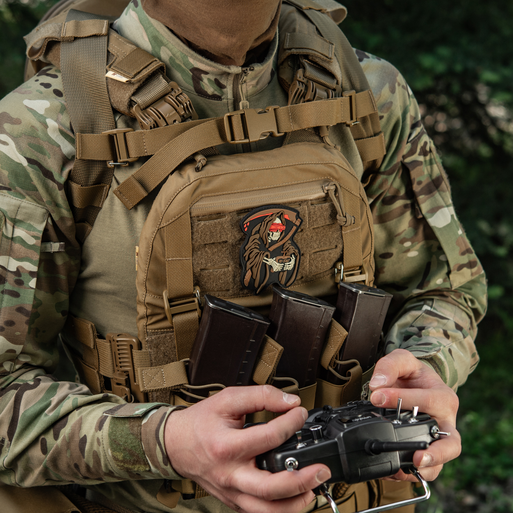 M-Tac нашивка FPV Operator PVC Black/Coyote — 8
