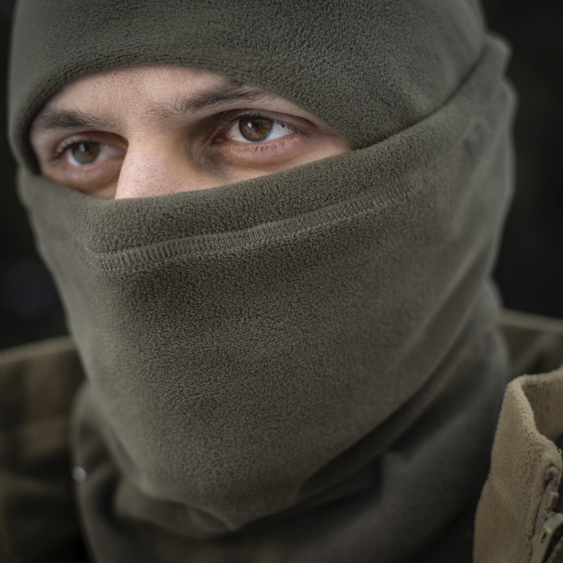 M-Tac шарф-труба анатомический с затяжкой Polartec Dark Olive — 15