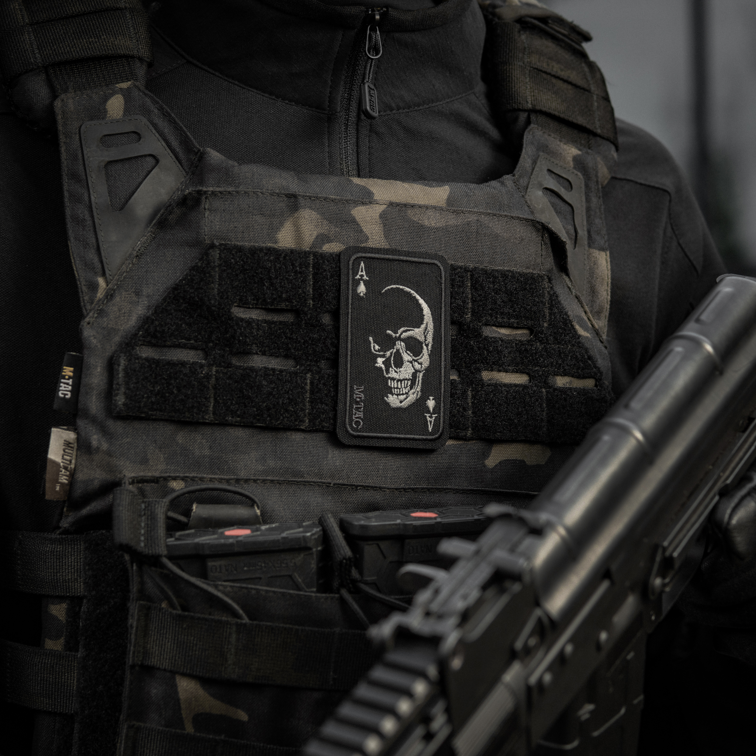 M-Tac нашивка Face of war (вишивка) Black — 8