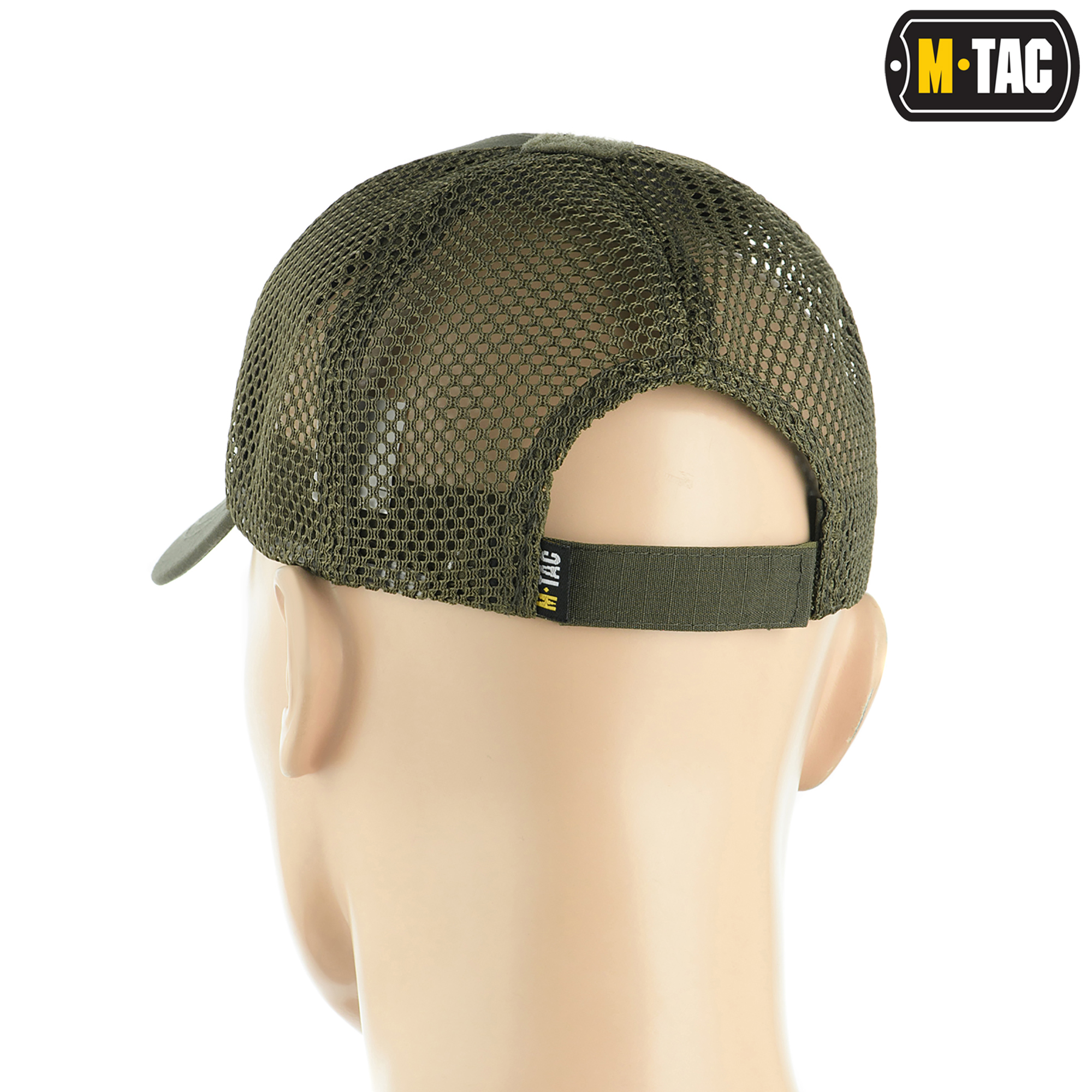 M-Tac бейсболка с липучкой и сеткой Flex рип-стоп Army Olive — 4