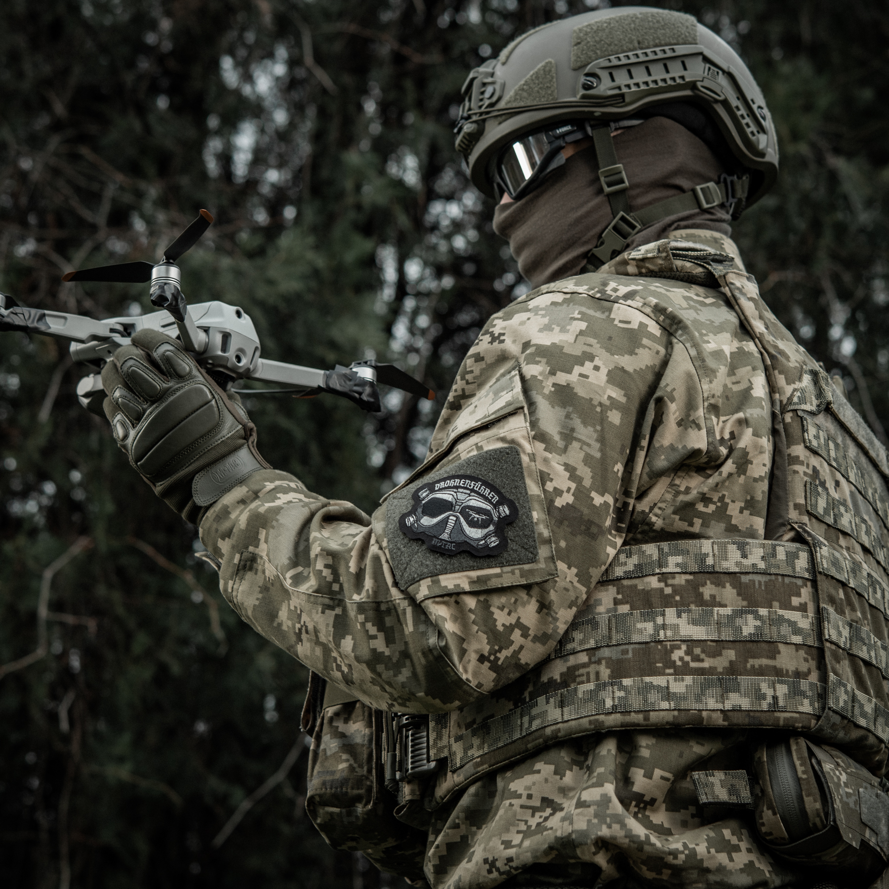 M-Tac нашивка Drohnenführer (вышивка) Black — 3
