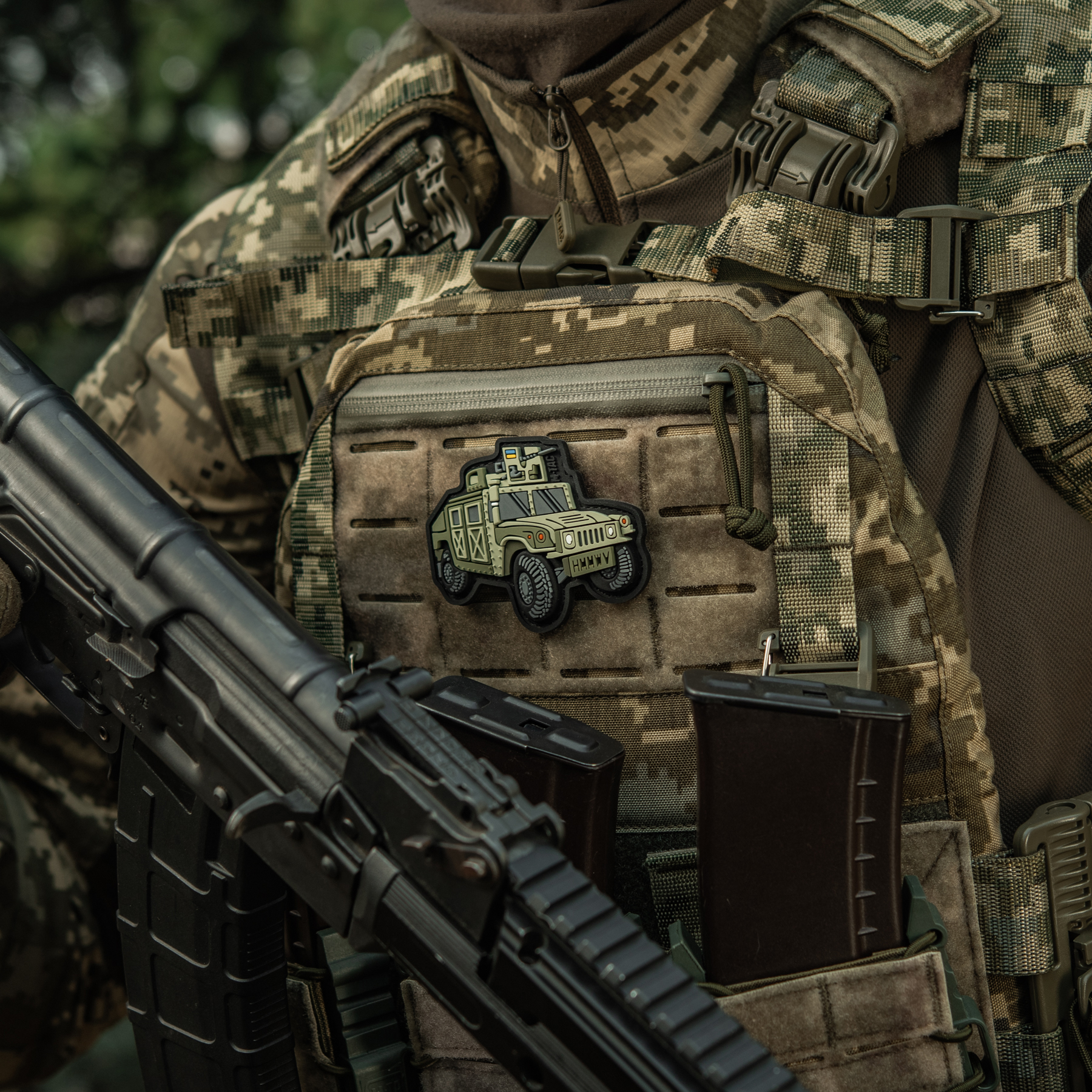 M-Tac нашивка HMMWV (PVC) olive — 3