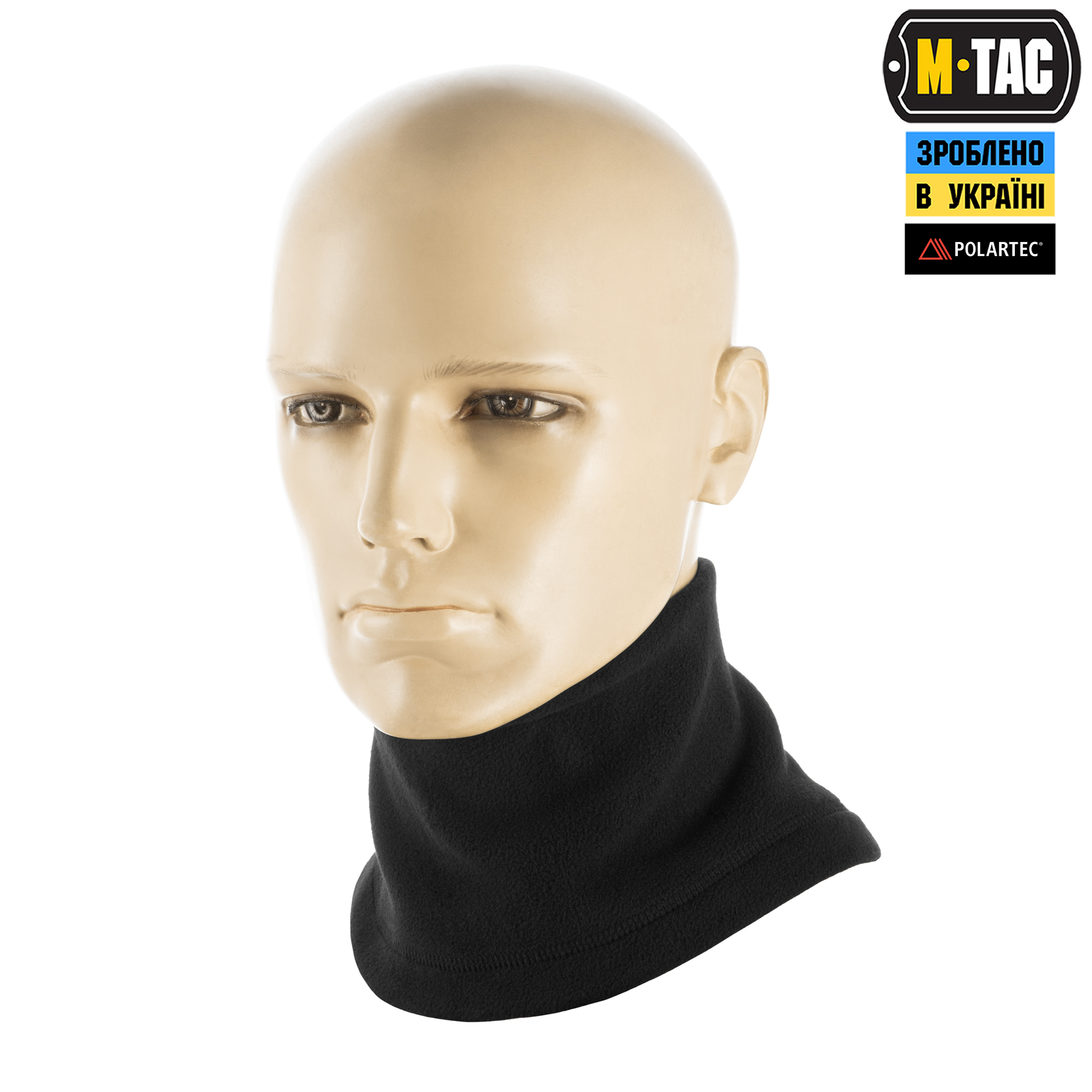 M-Tac шарф-труба Elite короткий с затяжкой флис (320г/м2) Black — 3