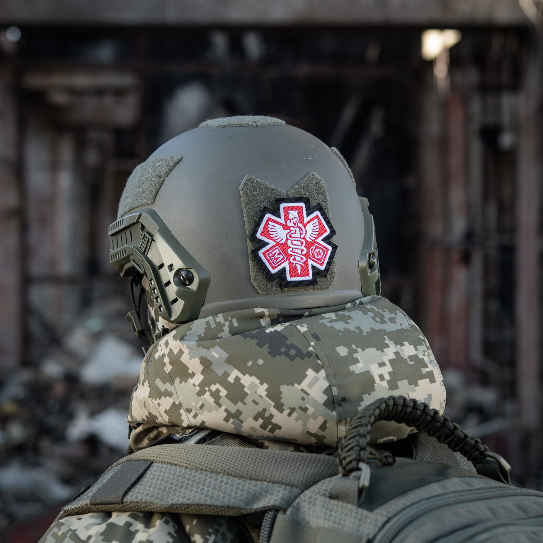 M-Tac нашивка Paramedic (вышивка) Black — 12