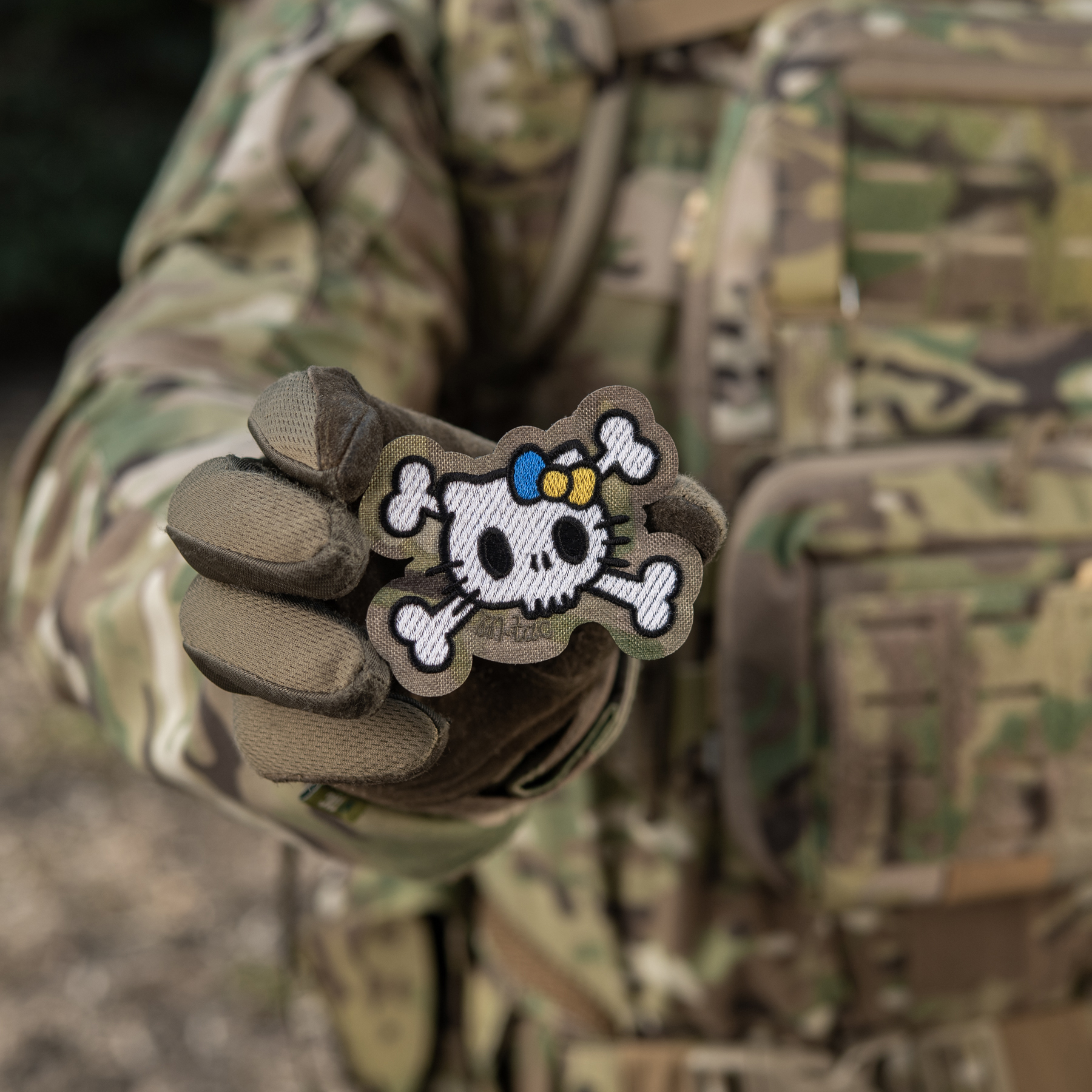 M-Tac нашивка KITTY (вышивка) White/Multicam — 11