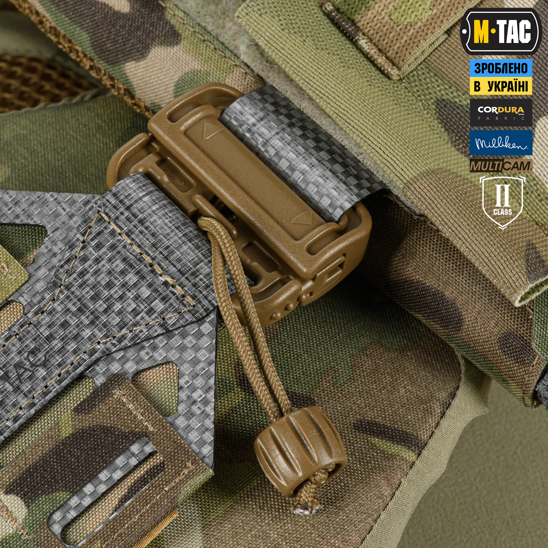 M-Tac плитоноска Cuirass Tiger FAST Elite 2 клас захисту (розмір плити М) Multicam — 8