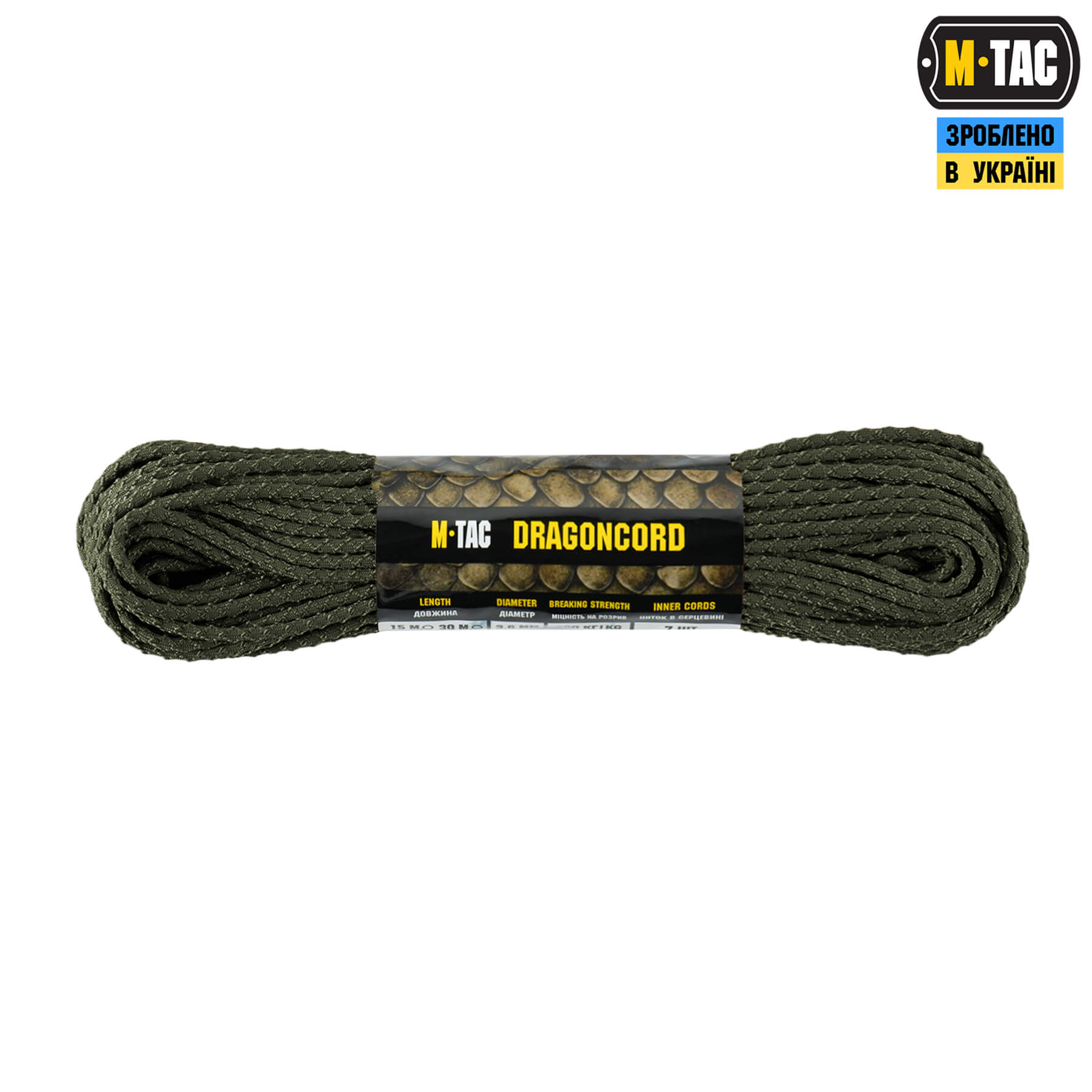 M-Tac паракорд Dragon Cord 30m Ranger Green — 2