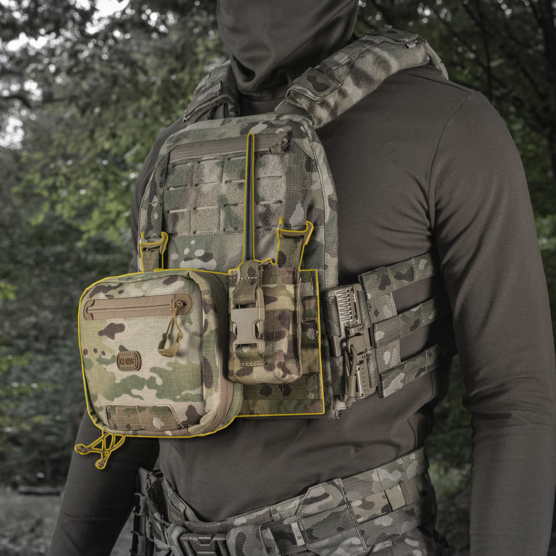 M-Tac передняя панель для плитоноски Cuirass QRS Multicam — 16