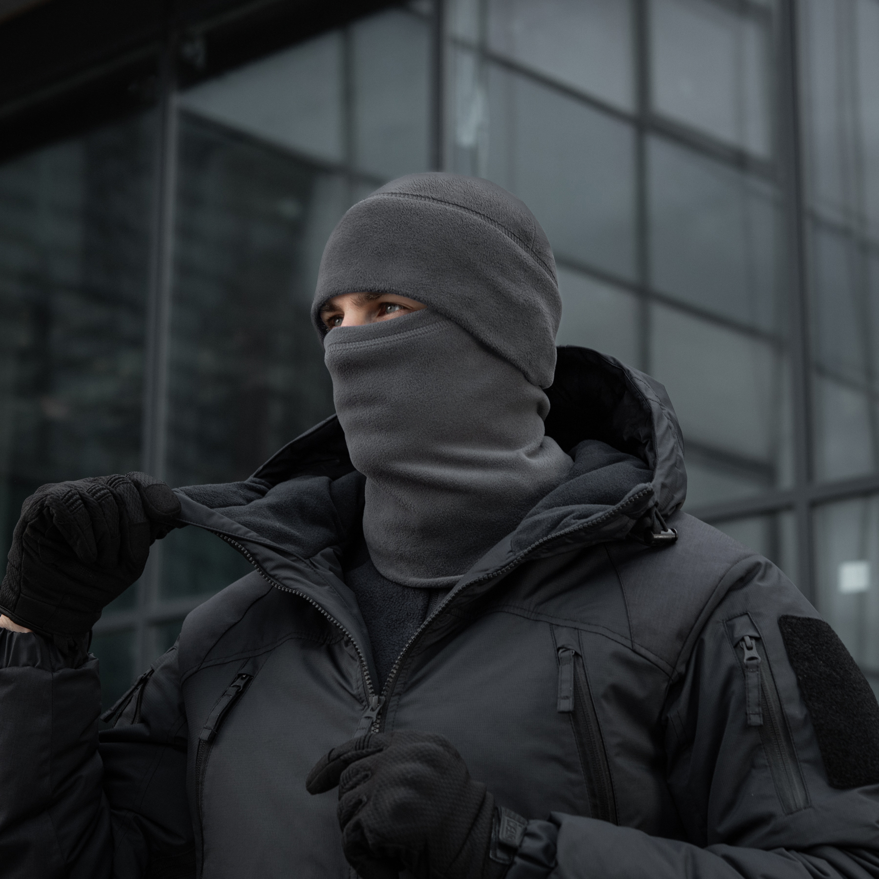M-Tac шарф-труба длинный Polartec Dark Grey — 10